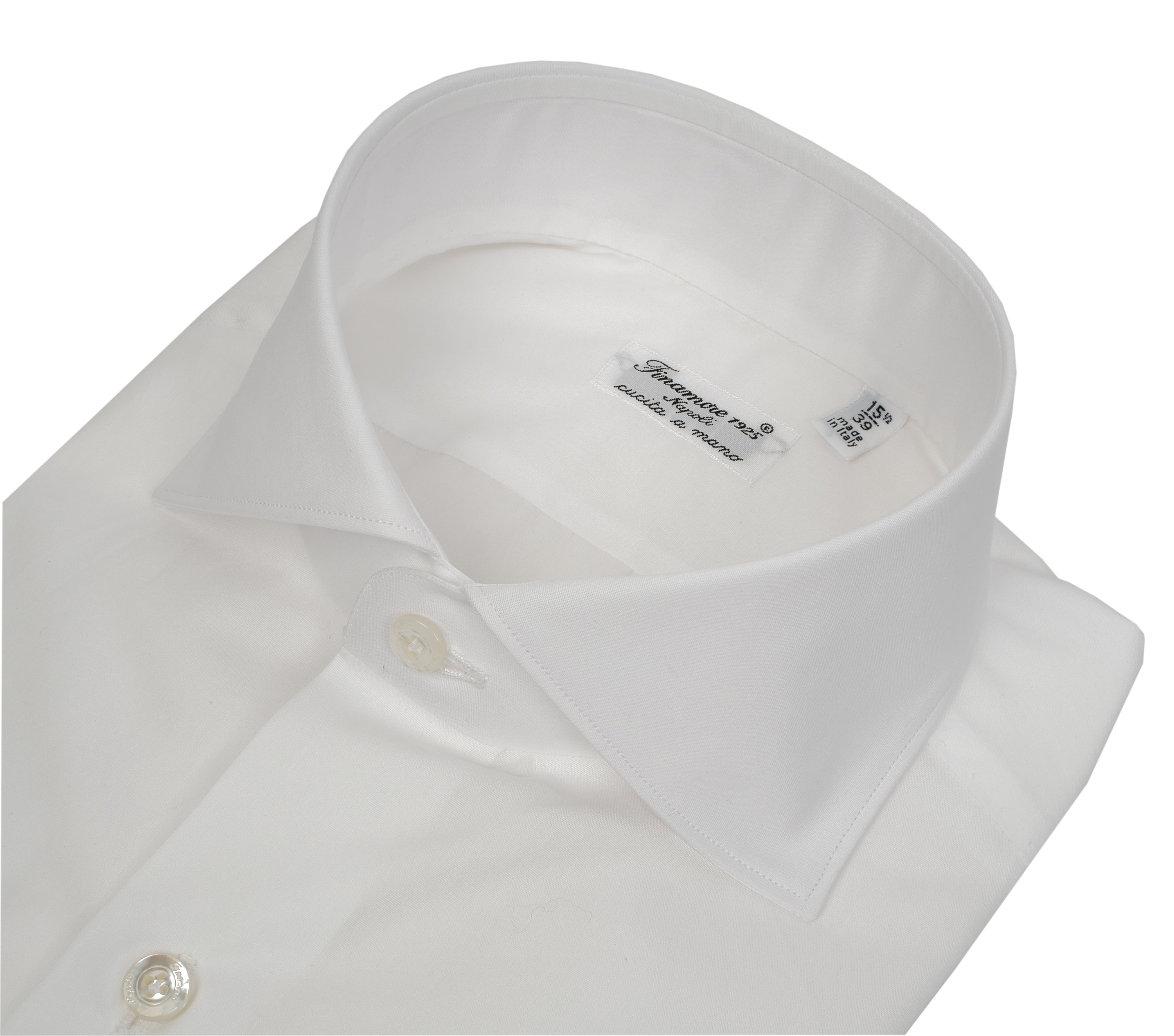 Tailored shirt in double twisted poplin cotton, Milan line
