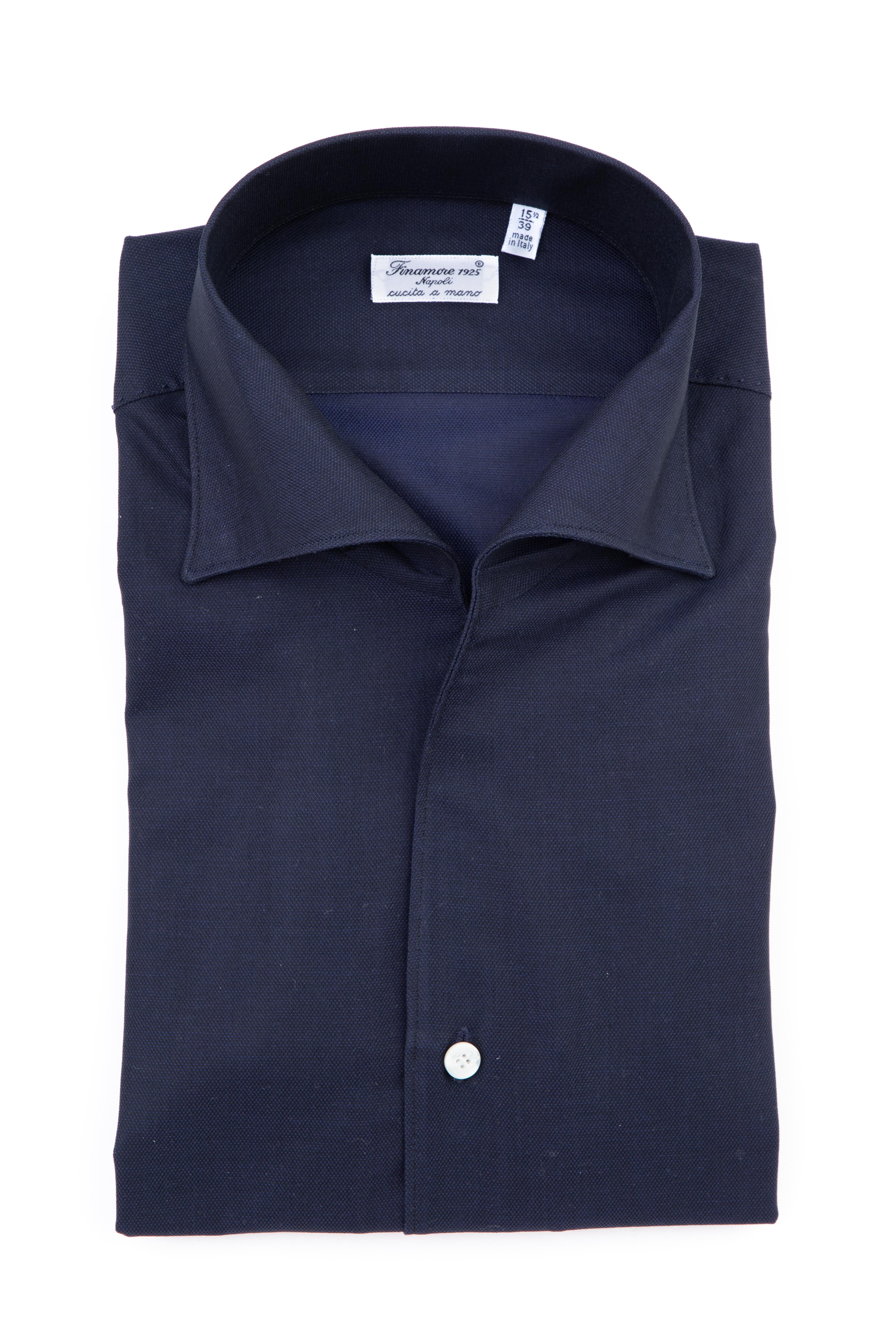 Ustica American collar tailored cotton shirt