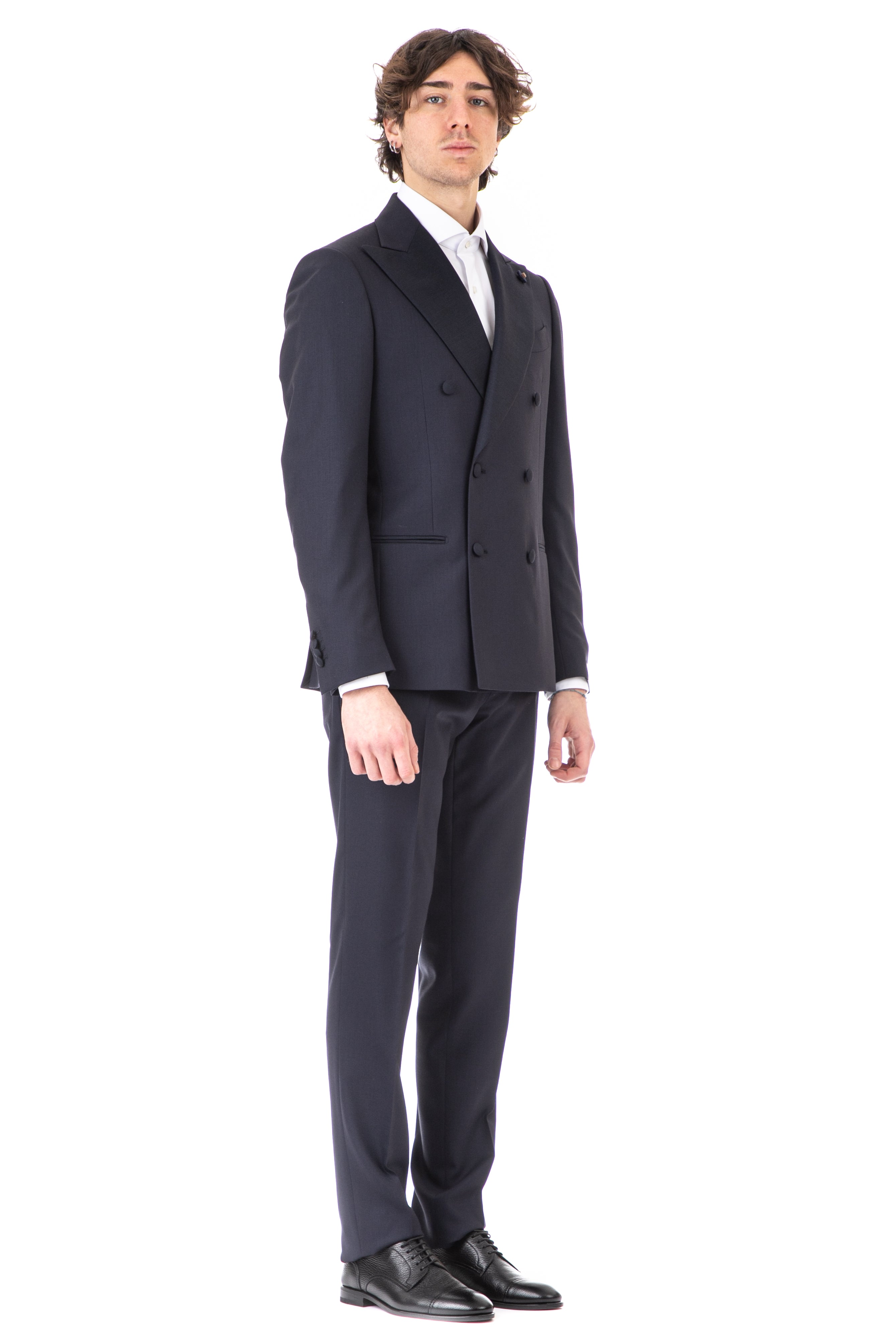 Double-breasted tuxedo suit