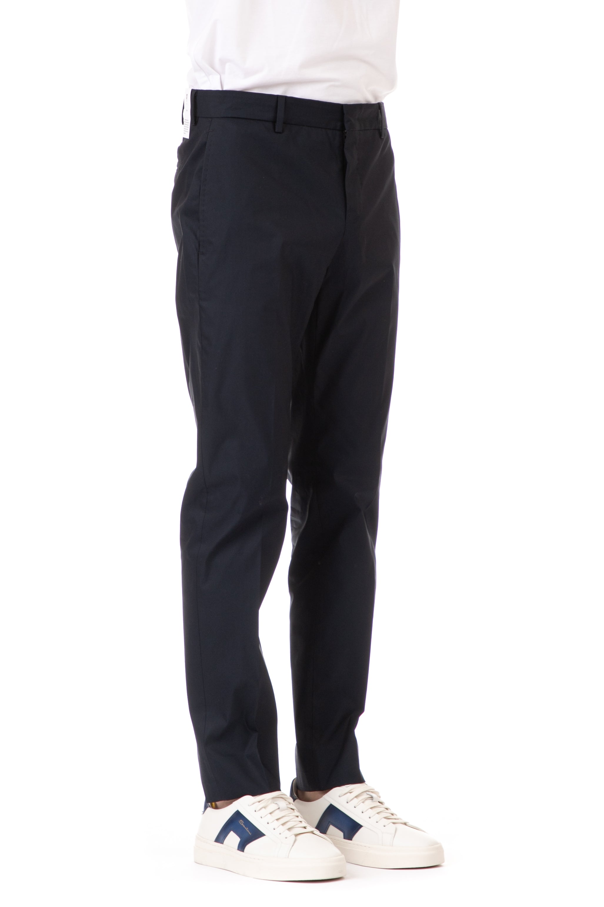 Pantalone in gabardina di cotone tecnico modello epsilon reflect<BR/>