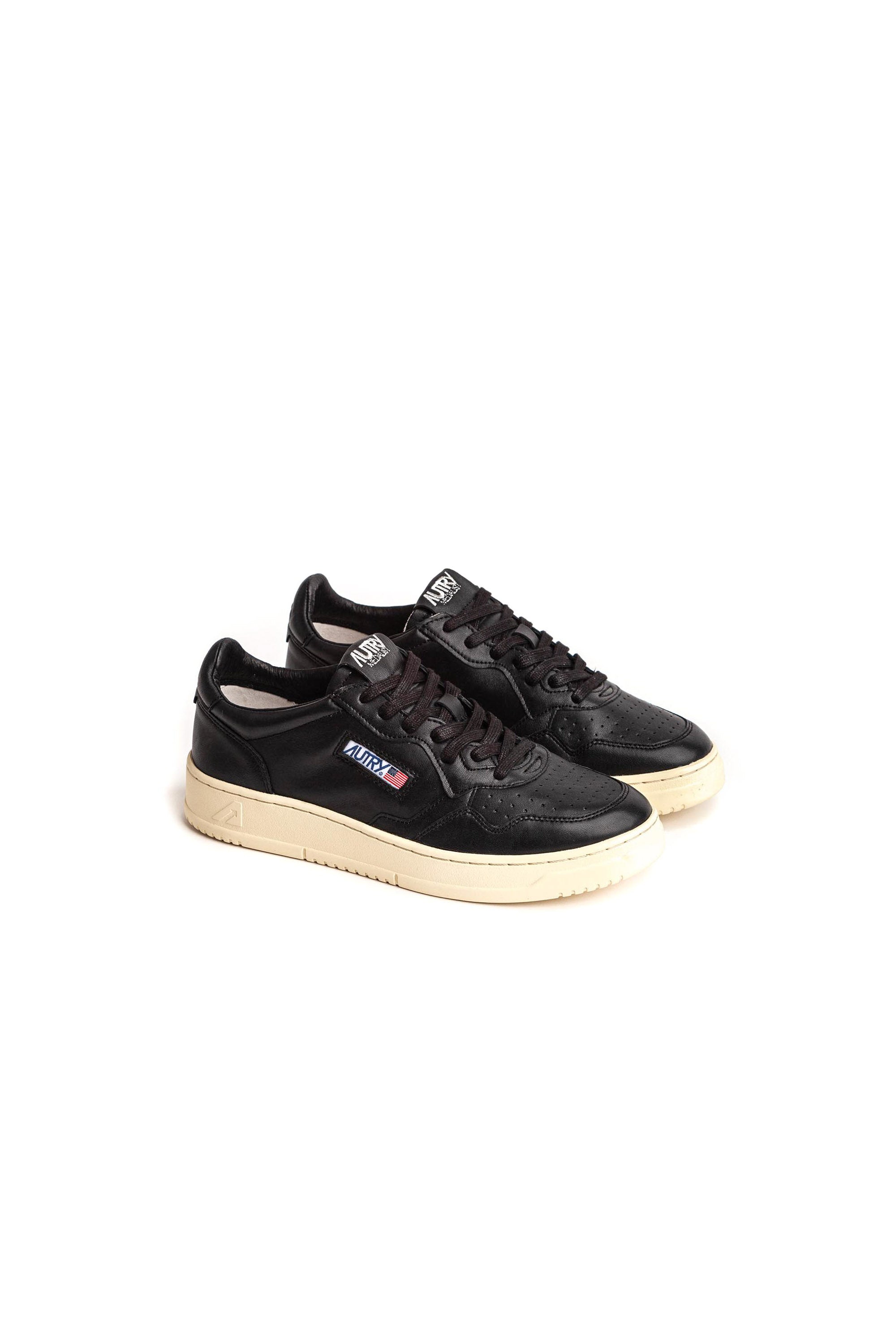 Medalist goatskin sneaker