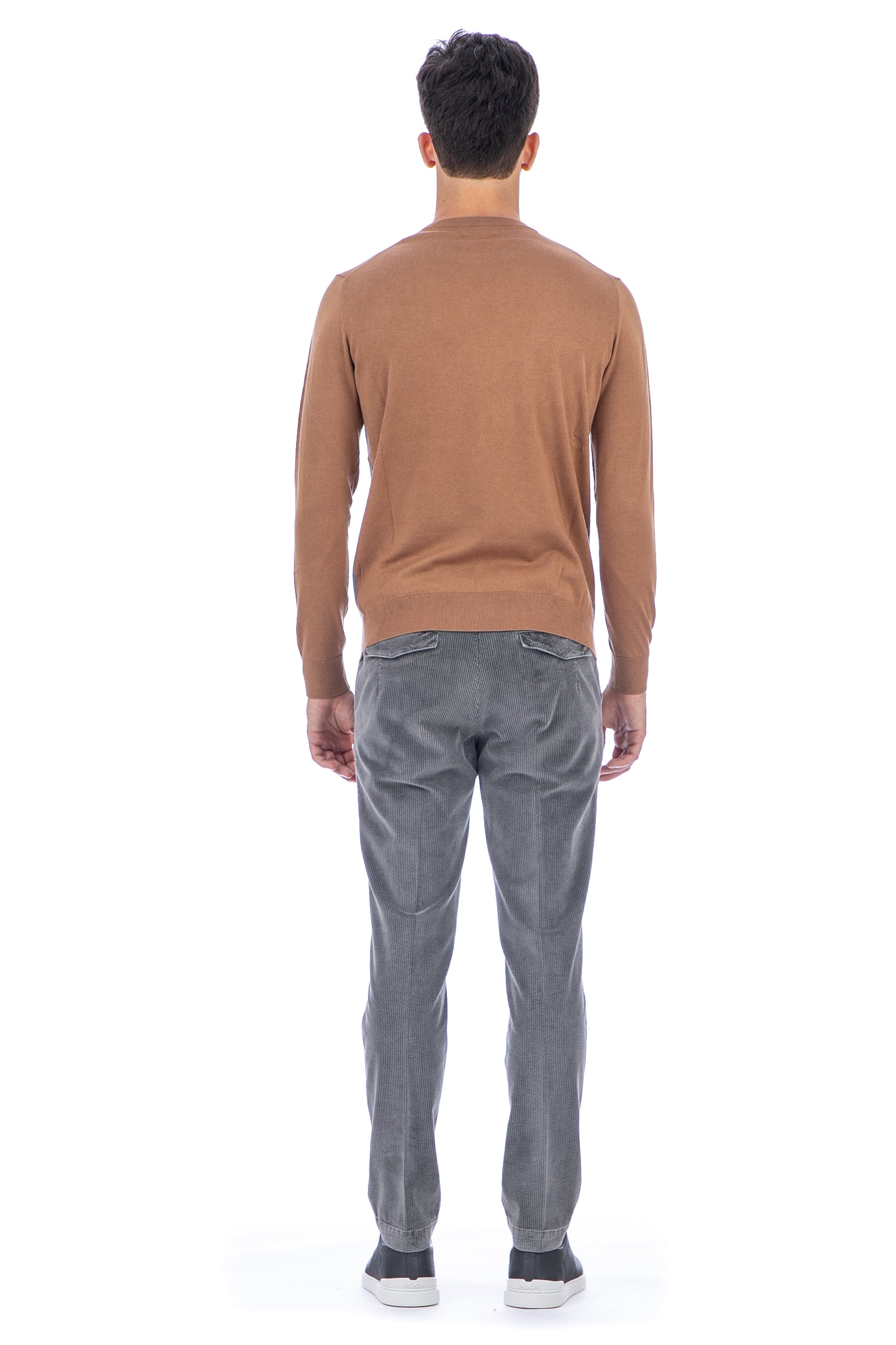 Diamond cotton-cashmere crew-neck sweater