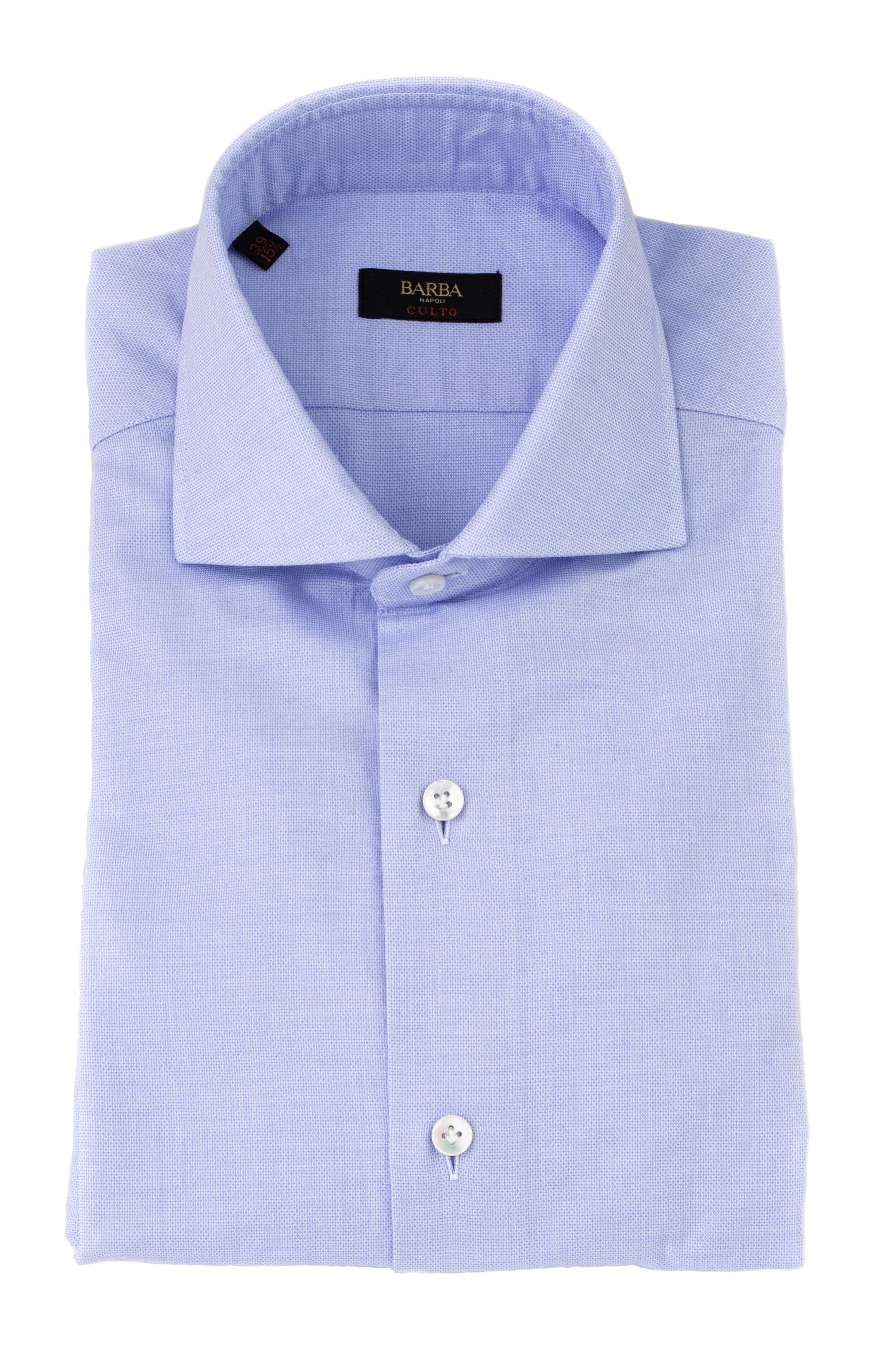 Cult line micro-weave cotton shirt