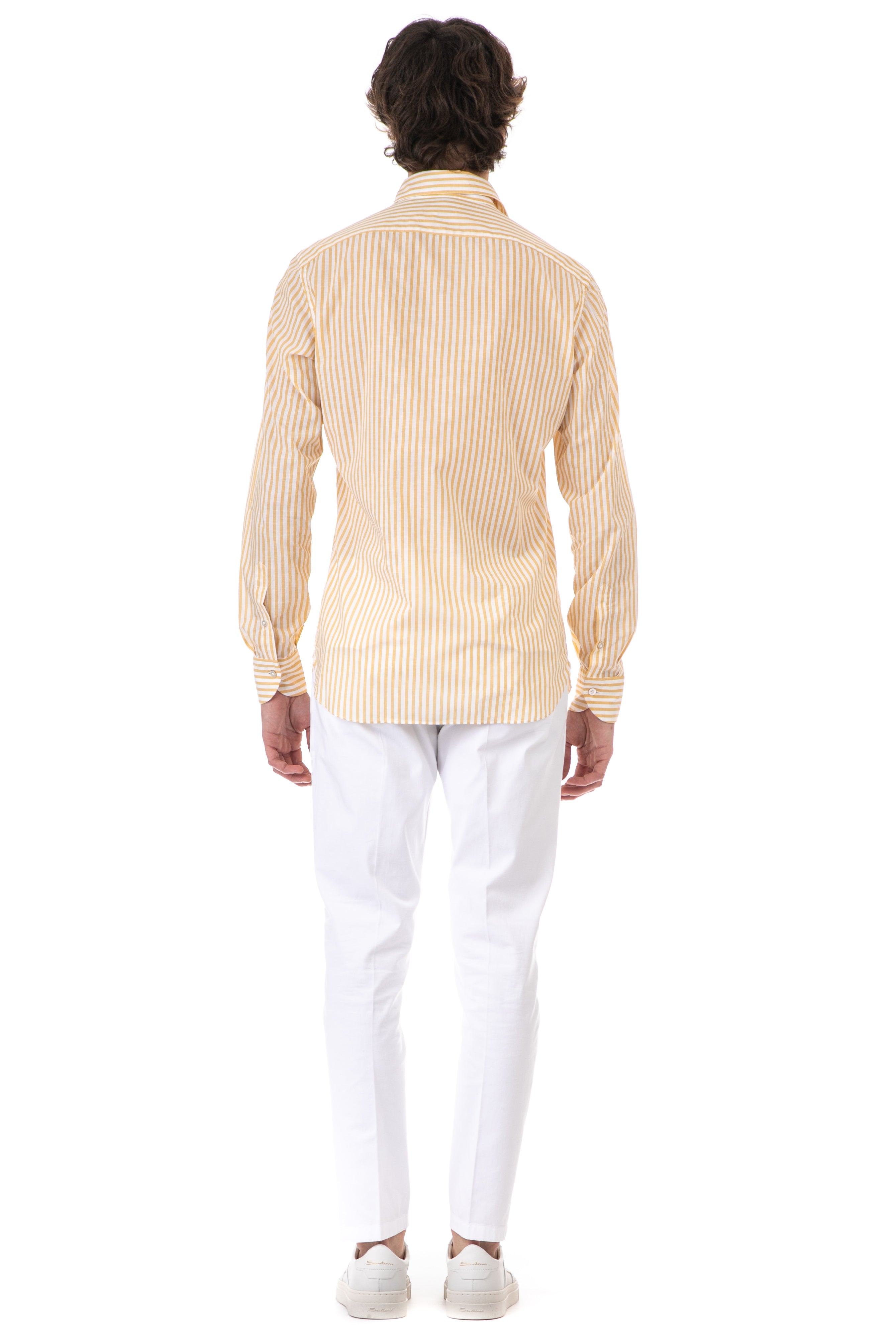 Striped shirt in slub cotton