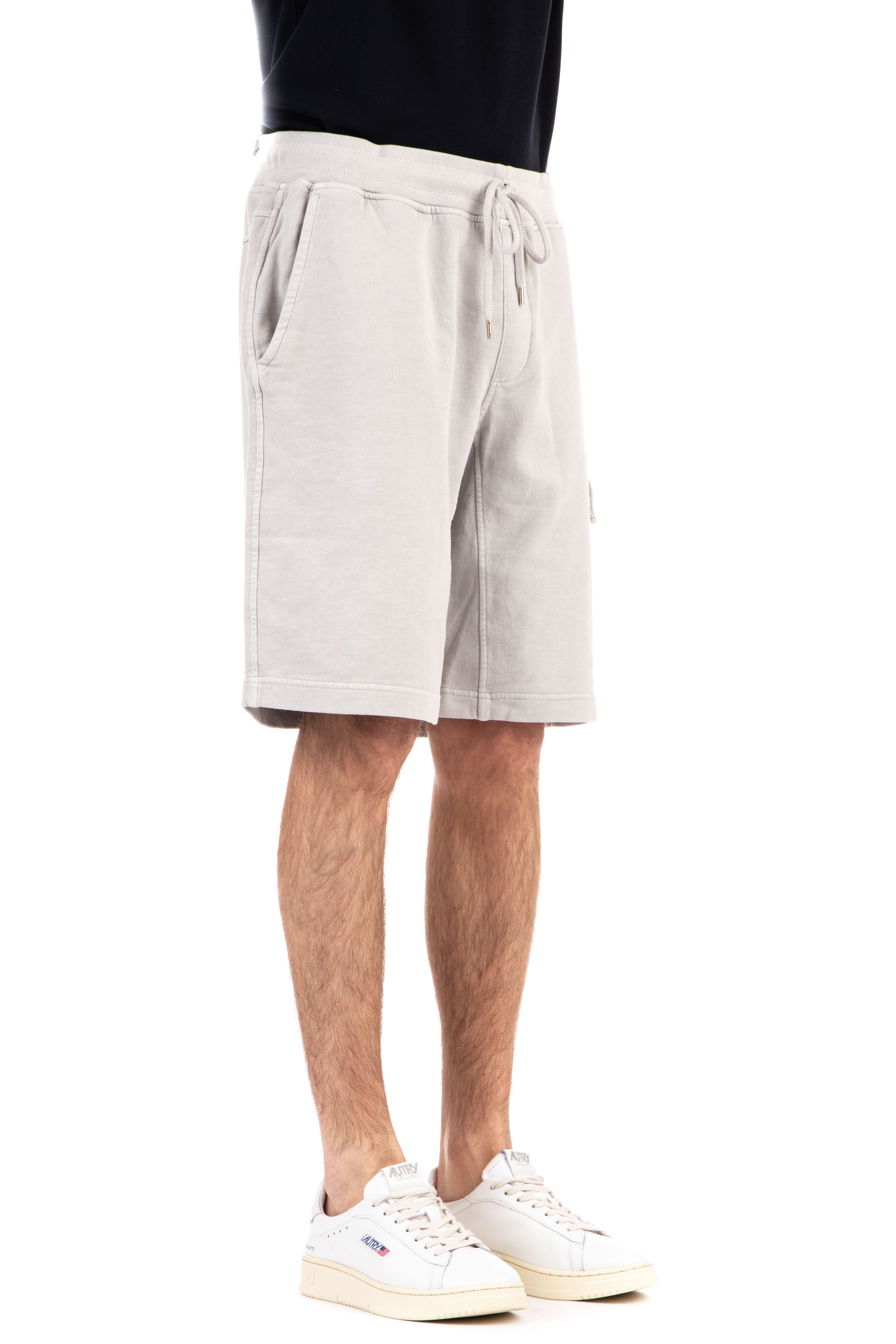 Fleece cargo shorts