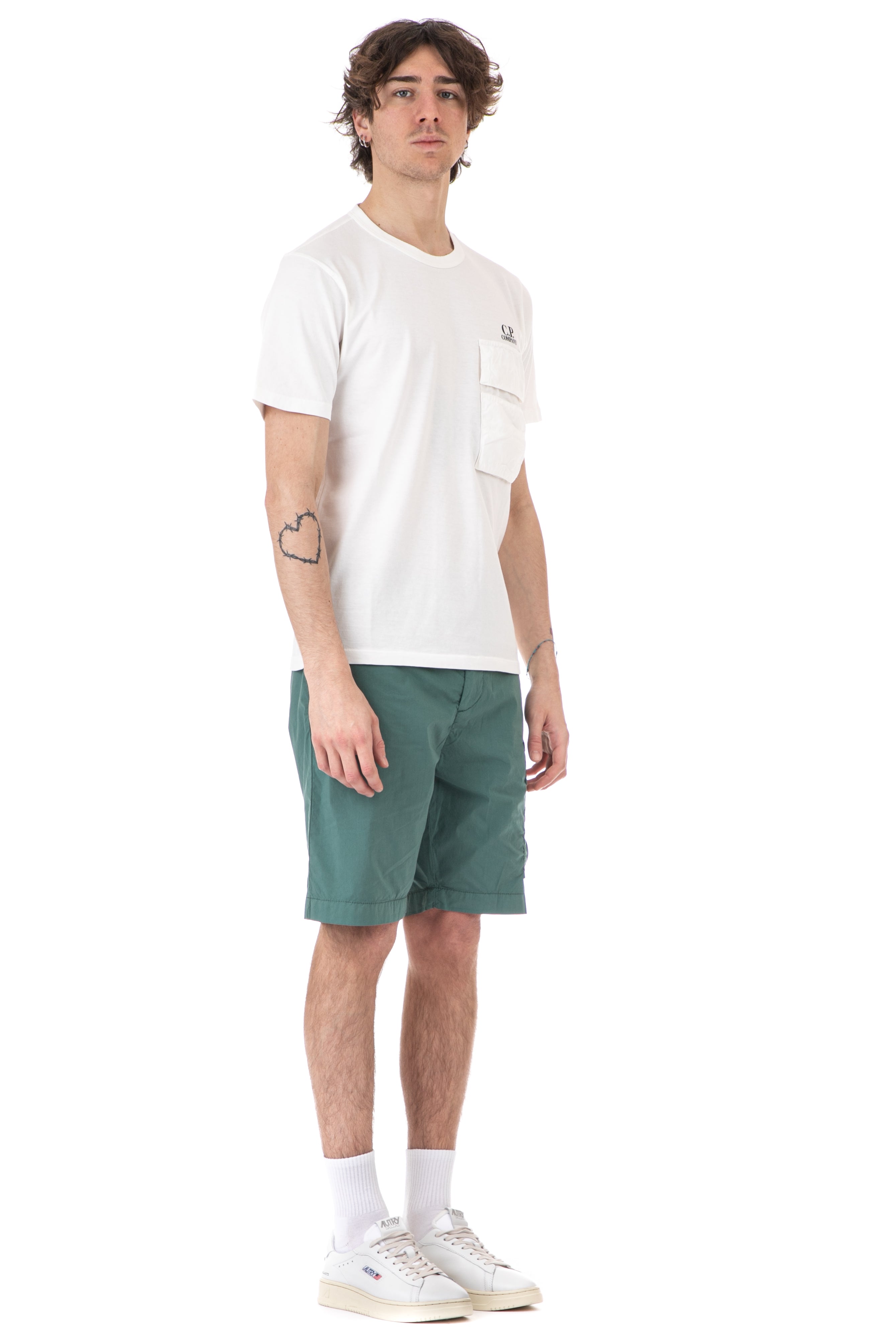 Cotton jersey T-shirt with pocket