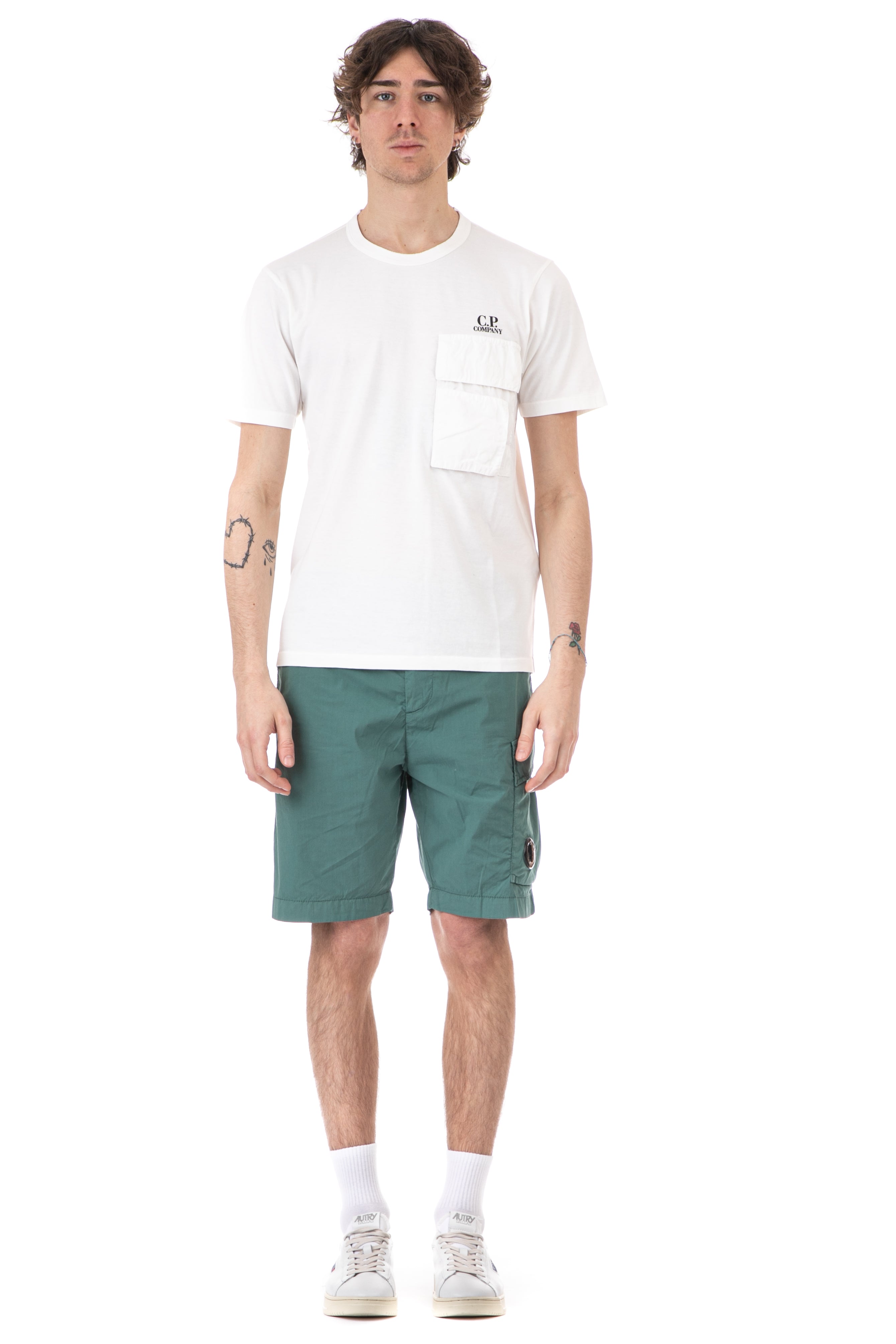 Cotton jersey T-shirt with pocket