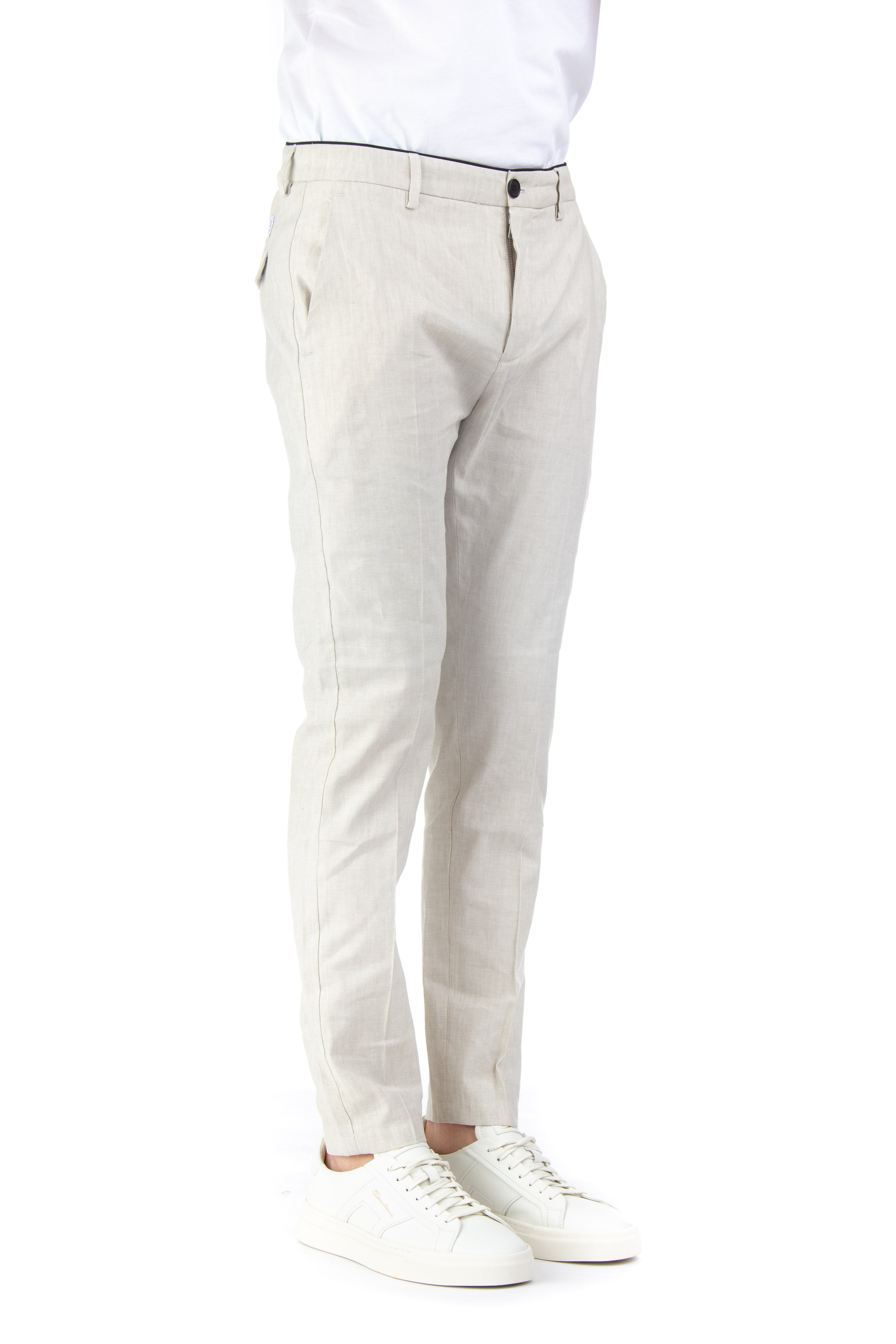 Chinos prince in cotone-lino