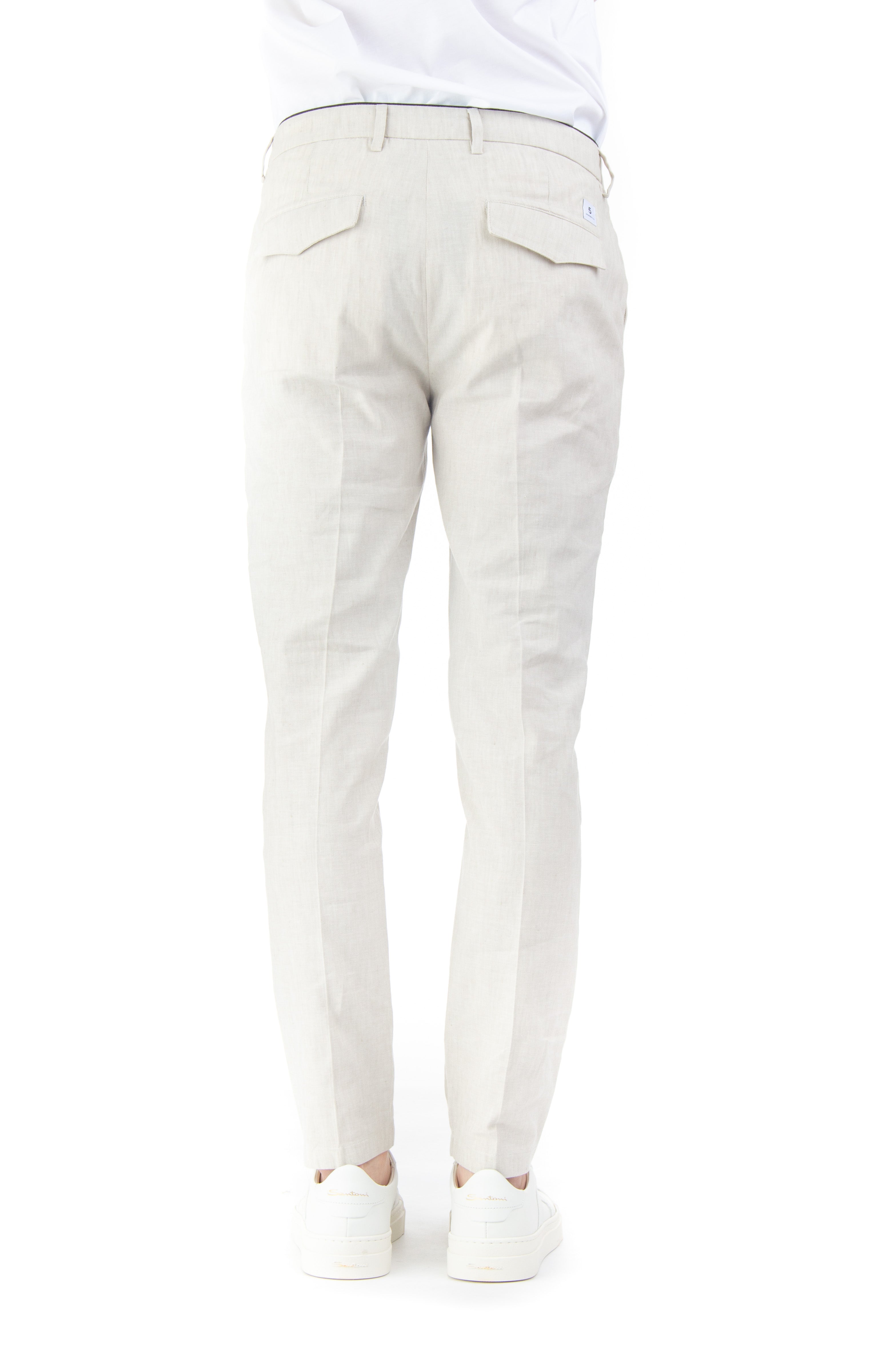 Chinos prince in cotone-lino