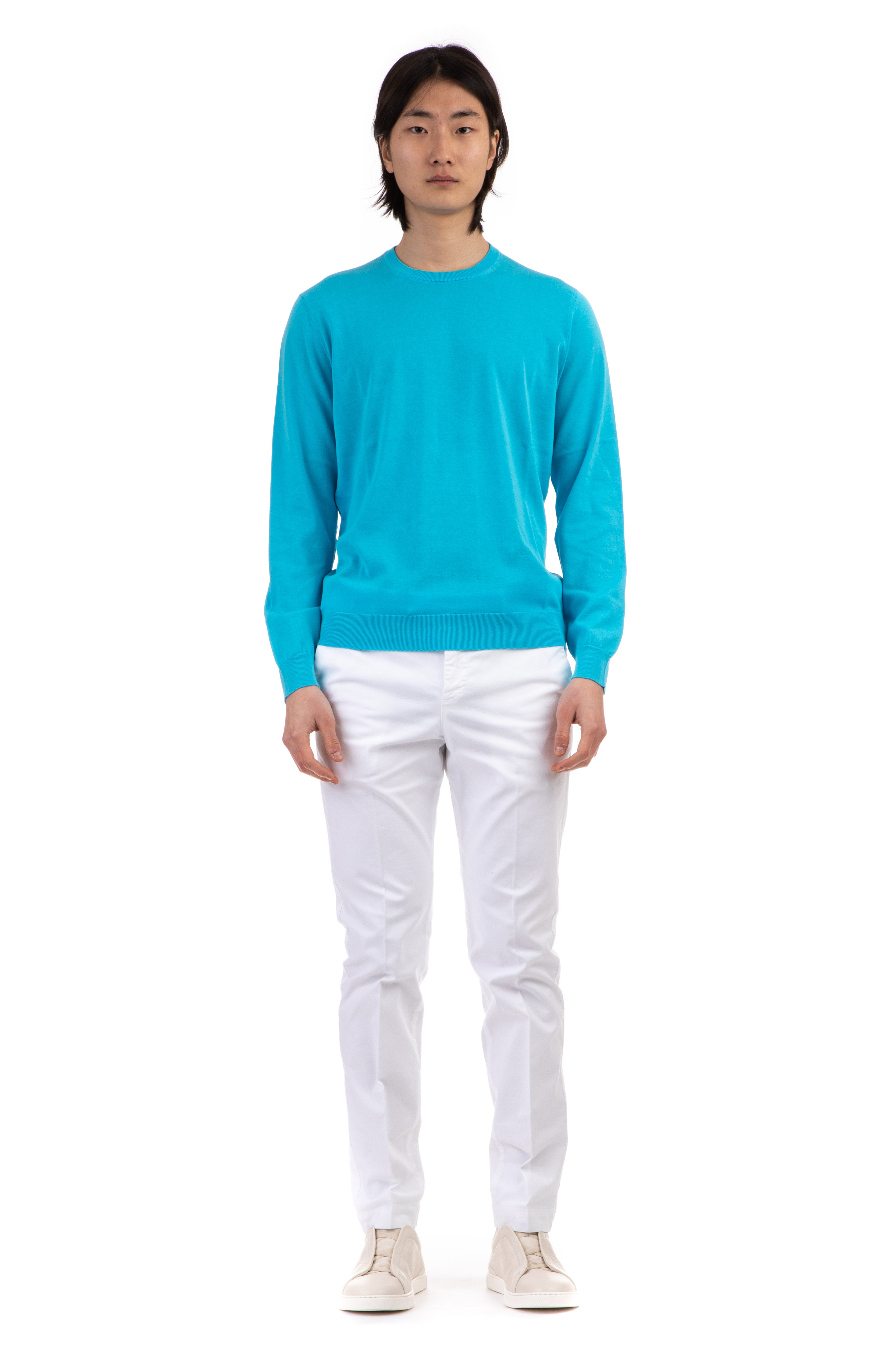 Cotton crew neck