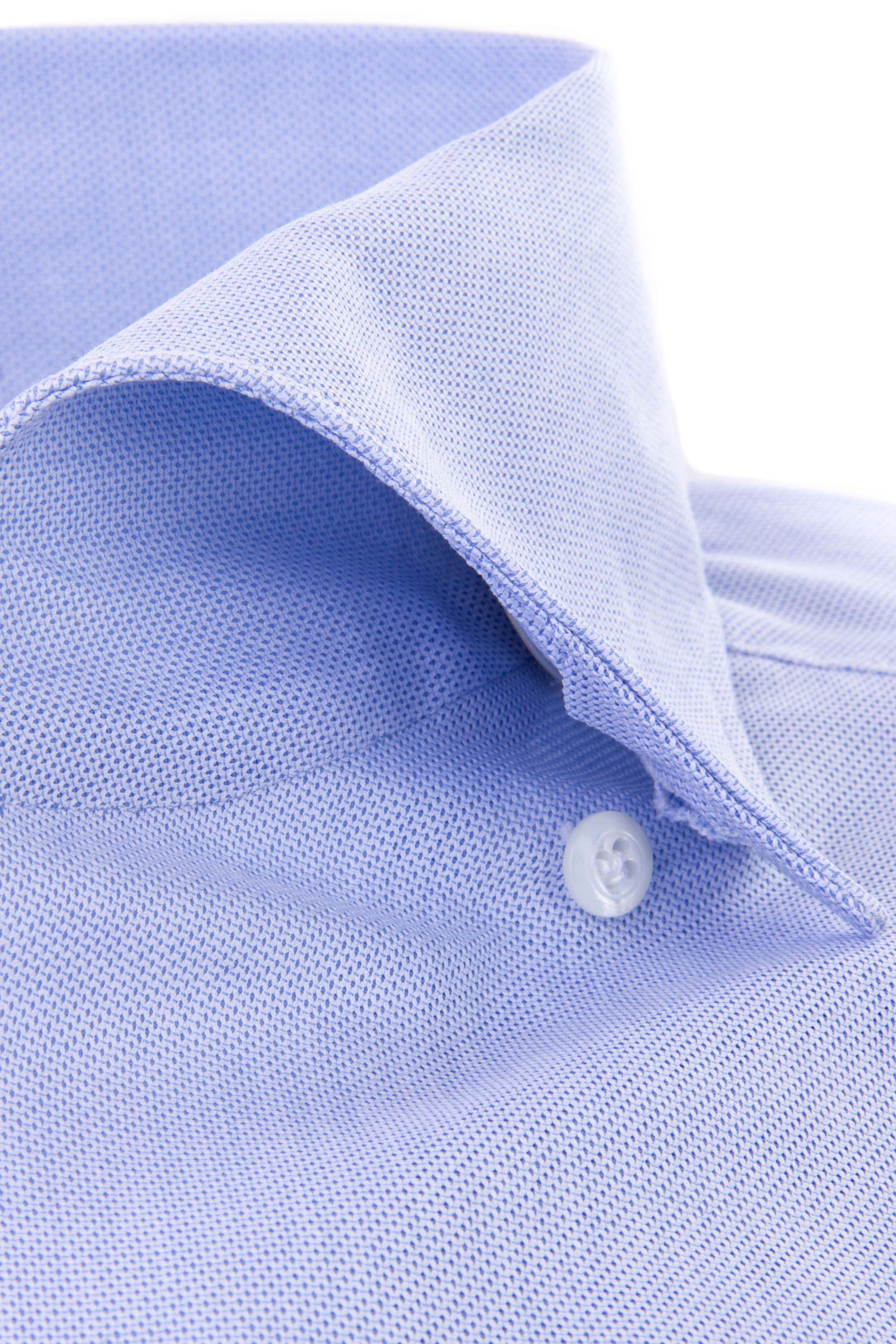 Maßgeschneidertes Hemd aus Baumwolle mit Ustica-Kragen