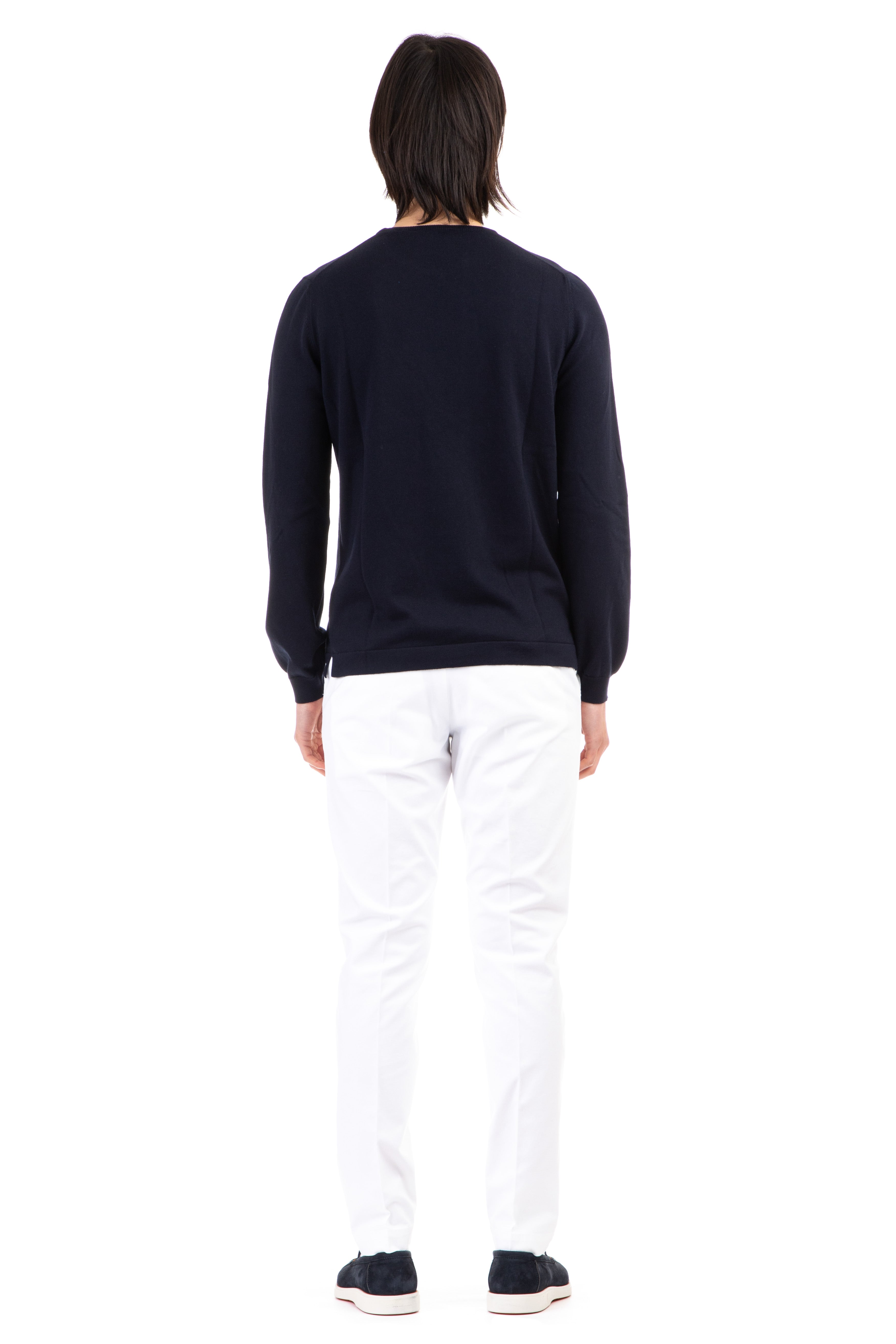 Cotton crew neck sweater