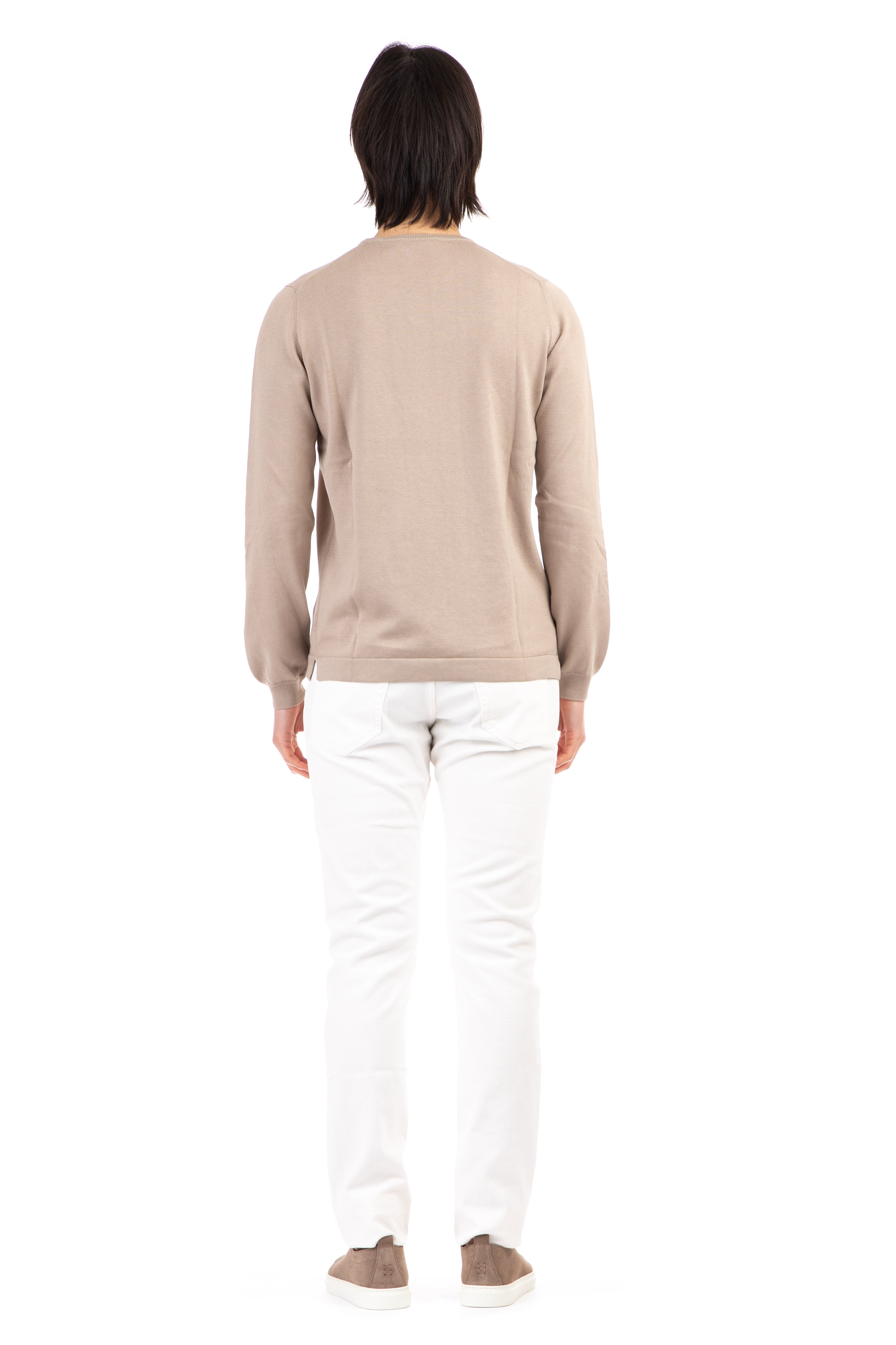 Cotton crew neck sweater