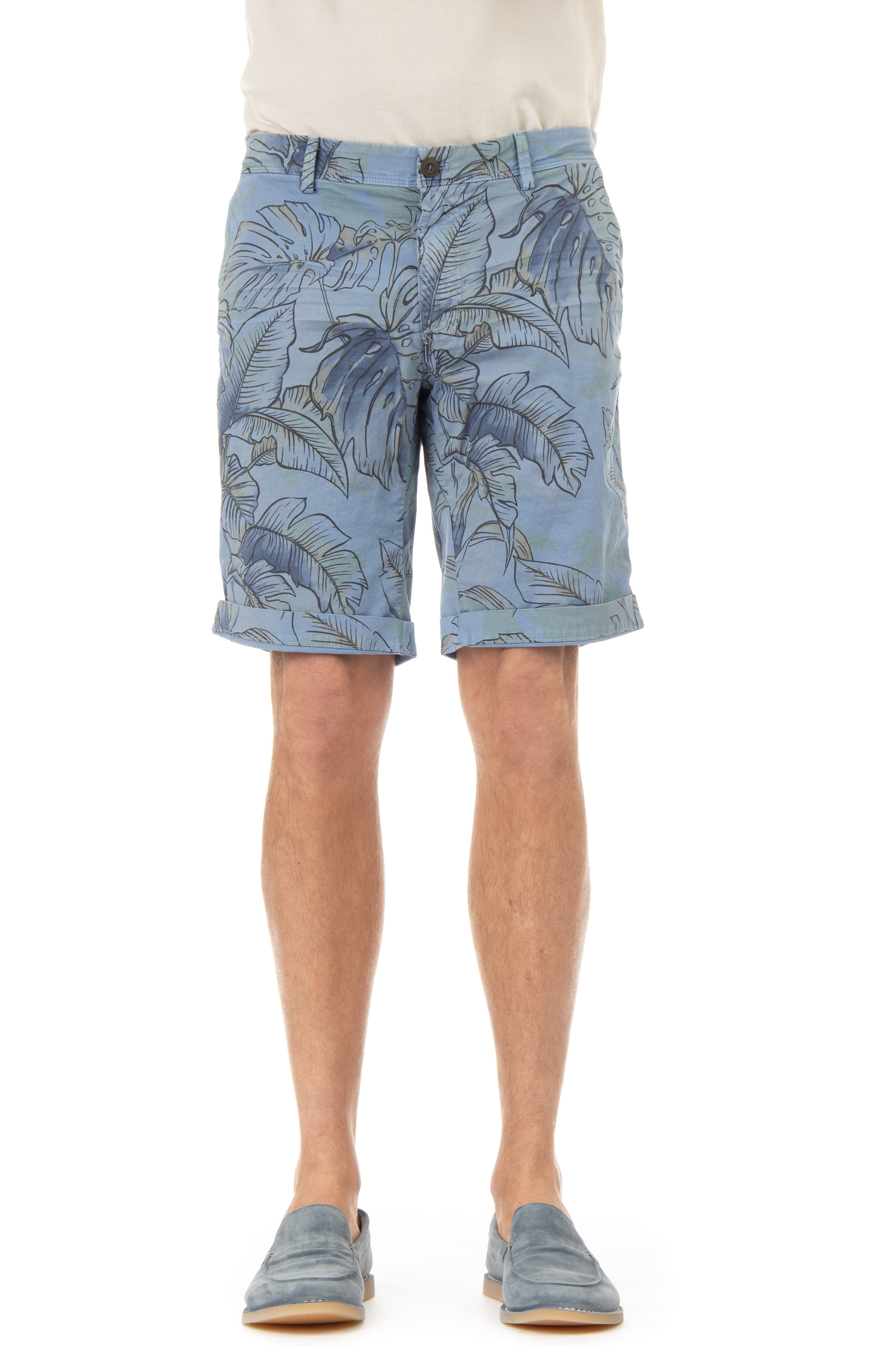Cotton Bermuda shorts mod. eisenhower flower print