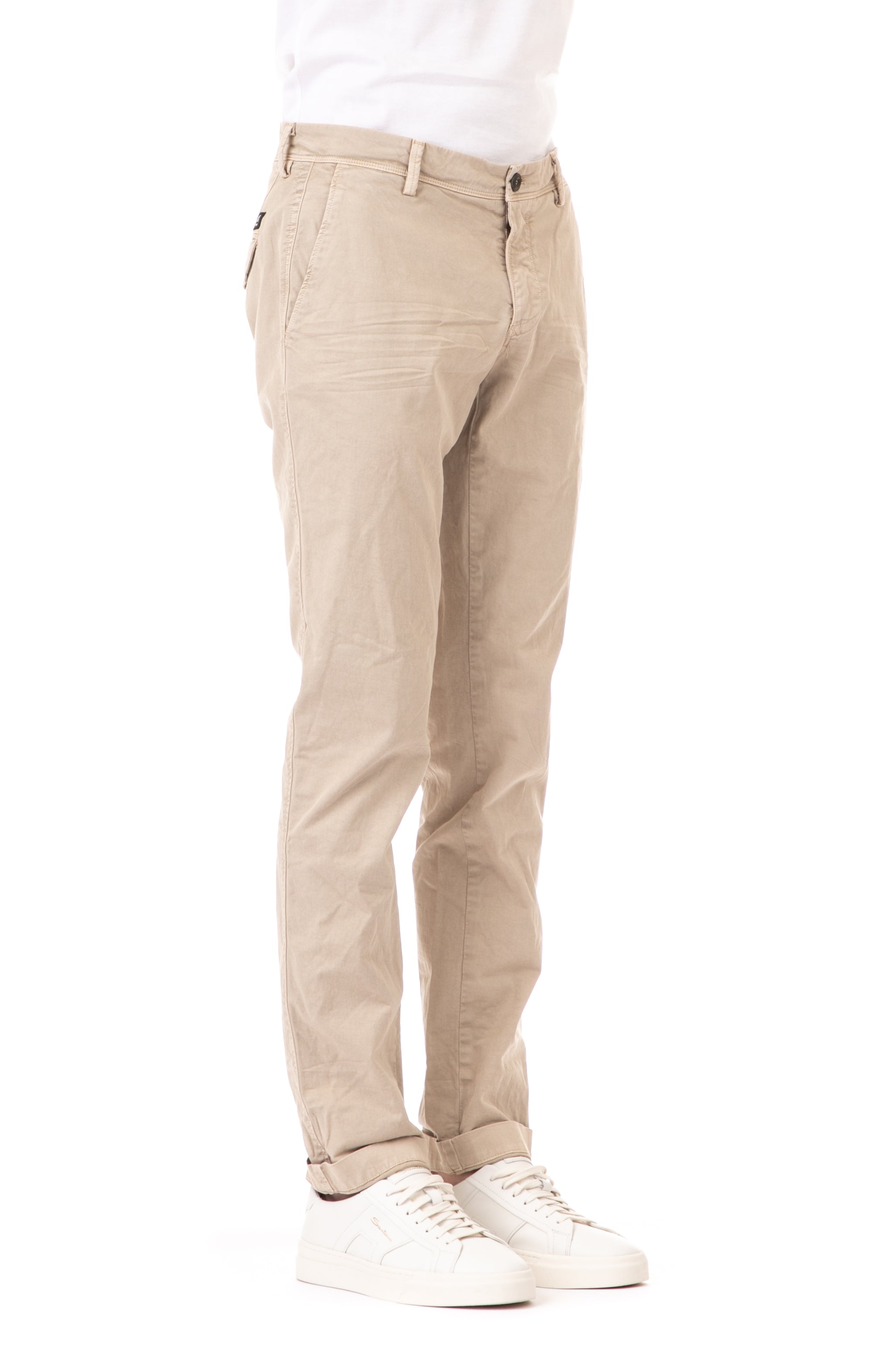 Eisenhower model cotton-lyocell trousers
