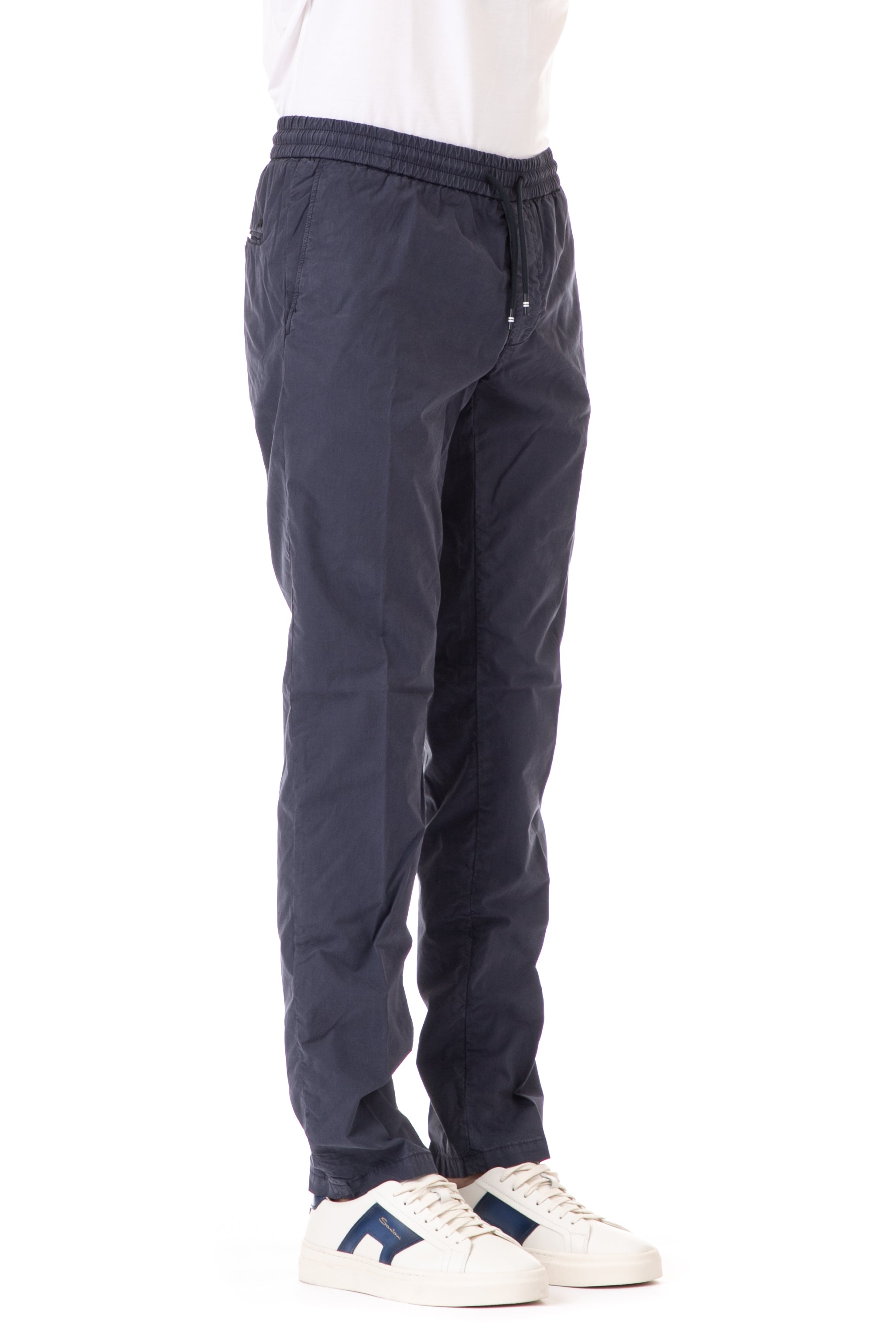 Lyocell-cotton trousers with drawstring mod. New York