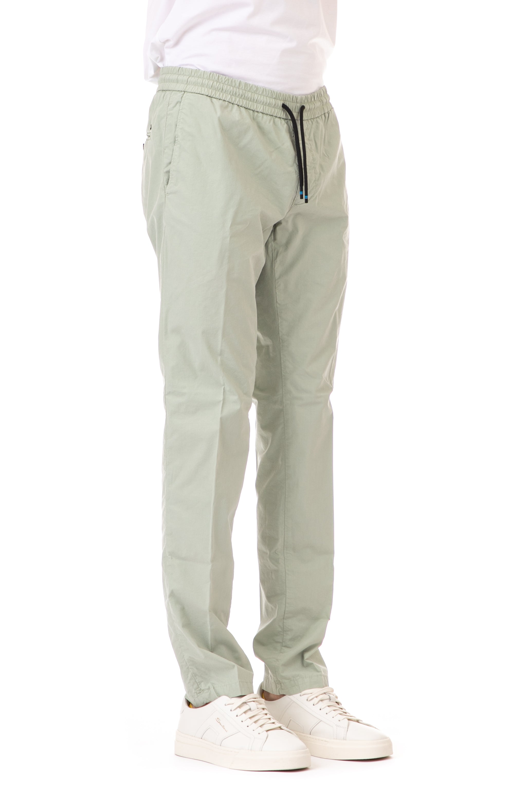 Lyocell-cotton trousers with drawstring mod. New York