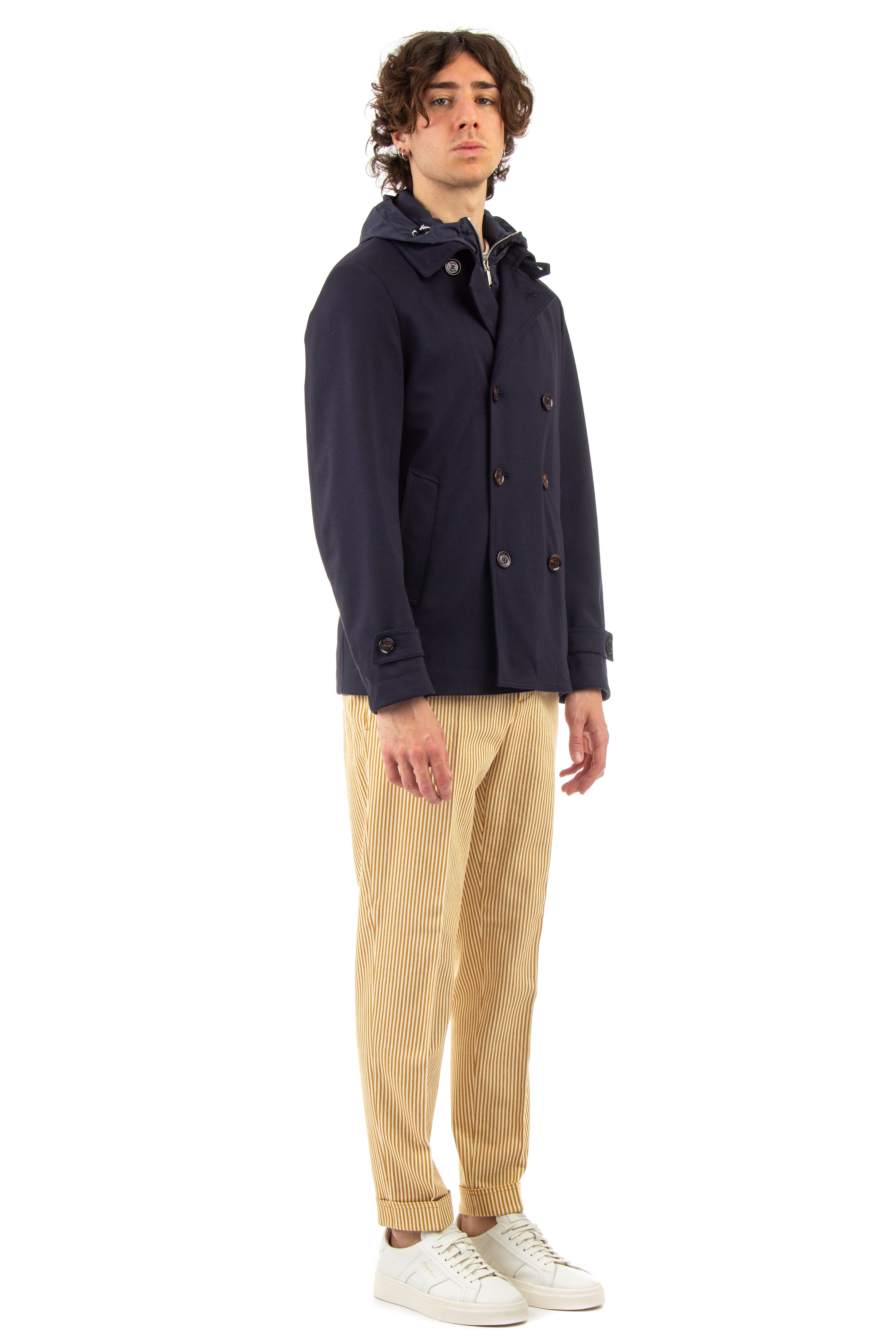 Larkin-jk double-breasted viscose jacket