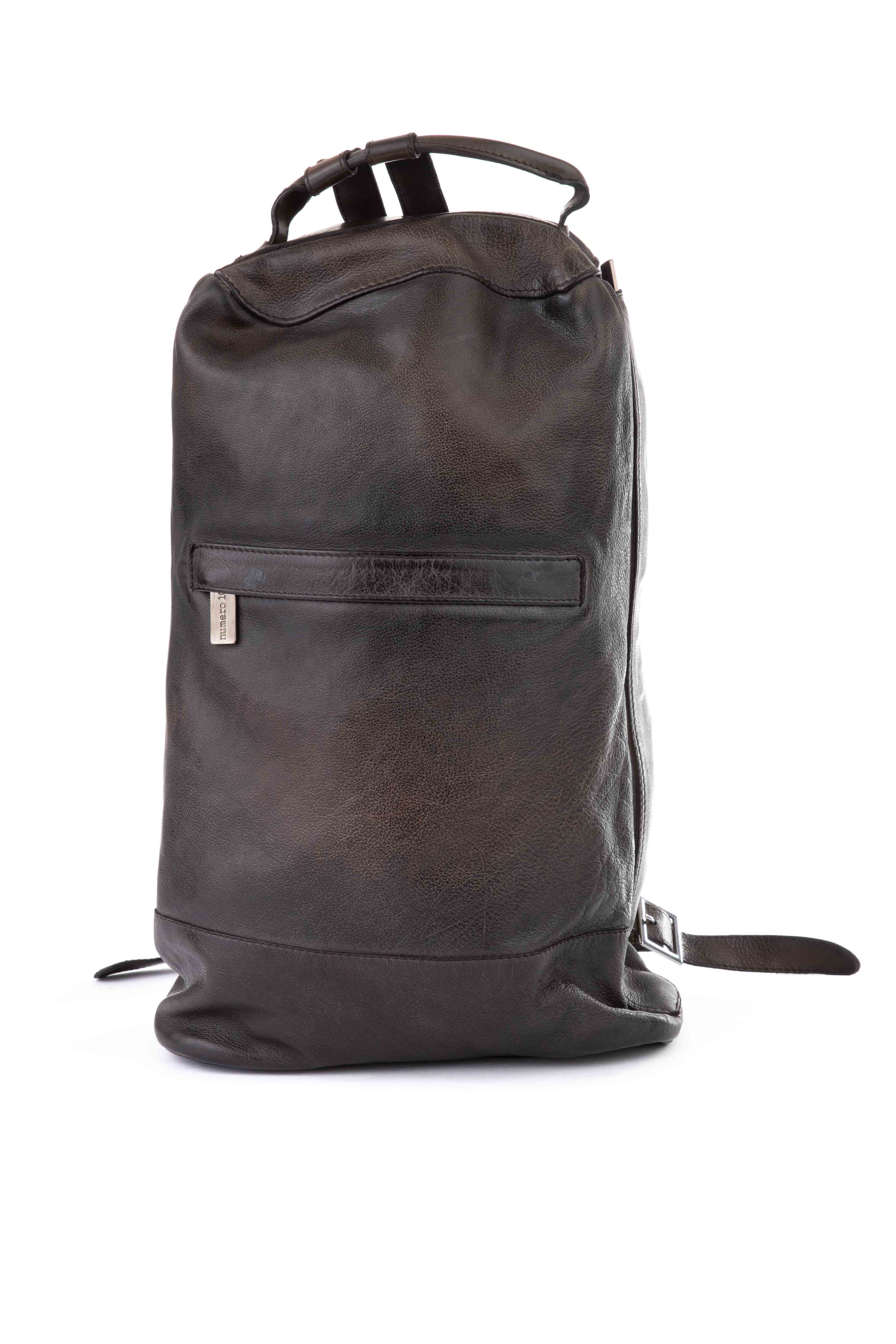 Handcrafted buffalo leather backpack