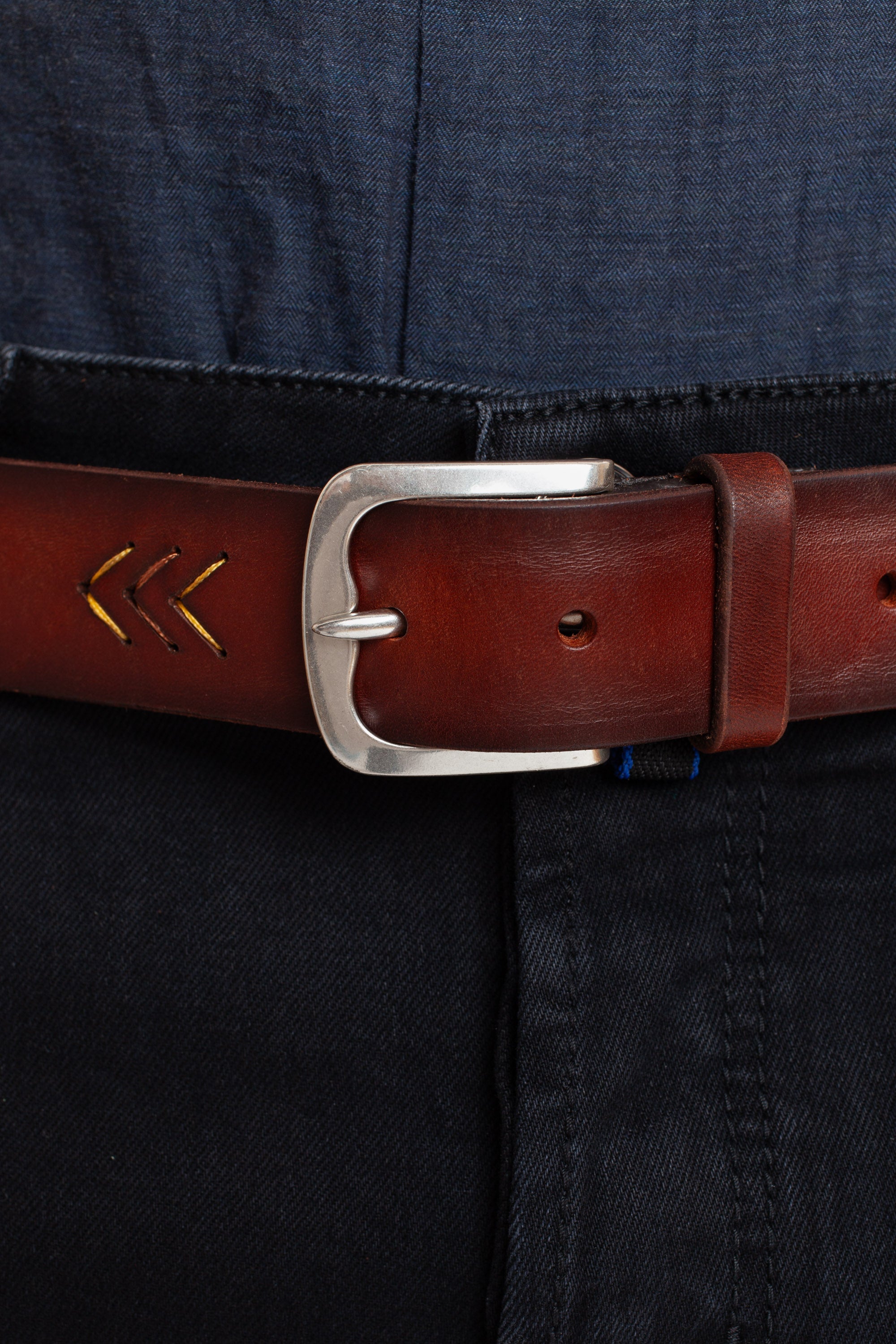 Leather belt mod. gaucho