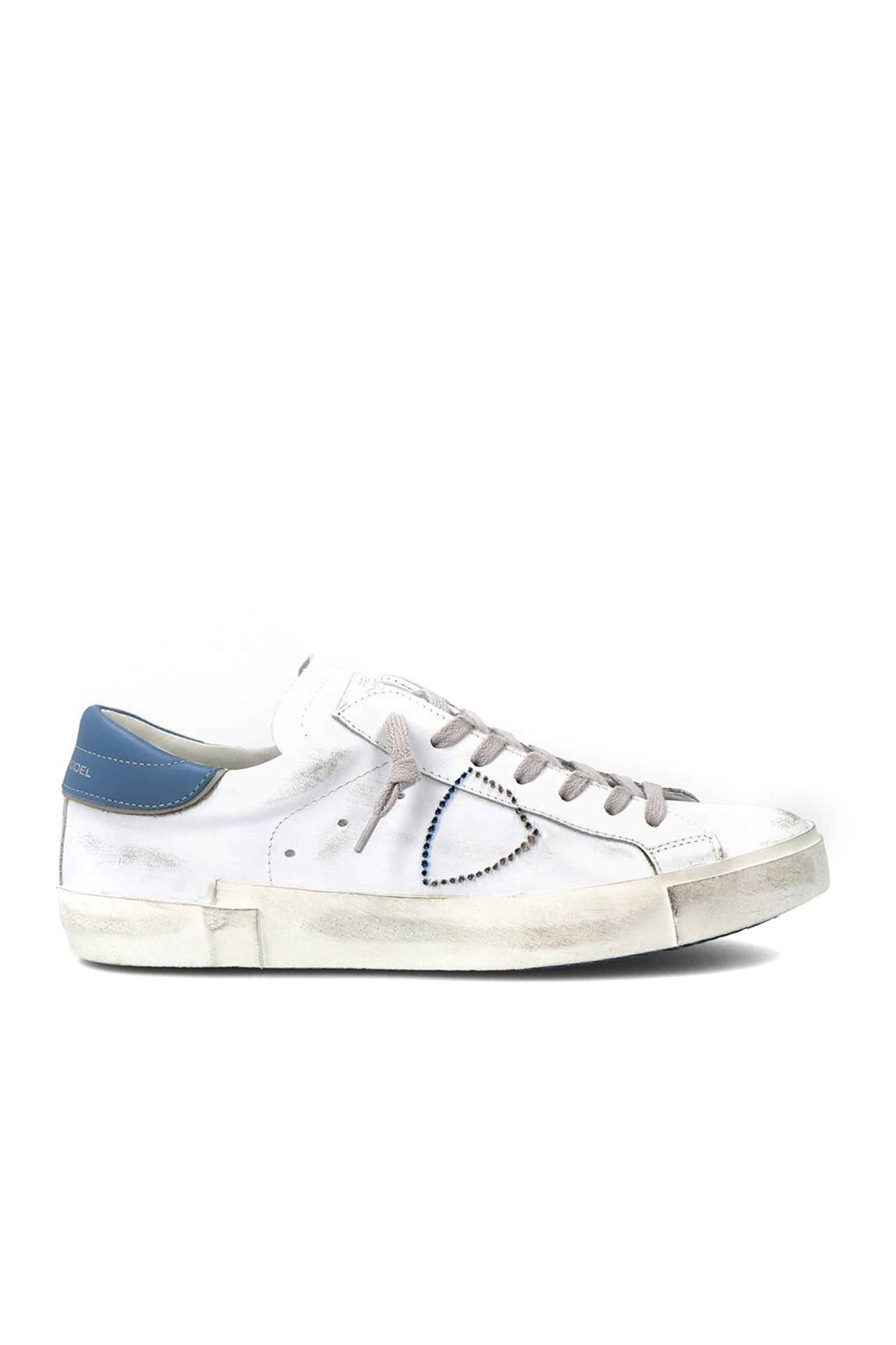 Sneaker low prsx con talloncino azzurro