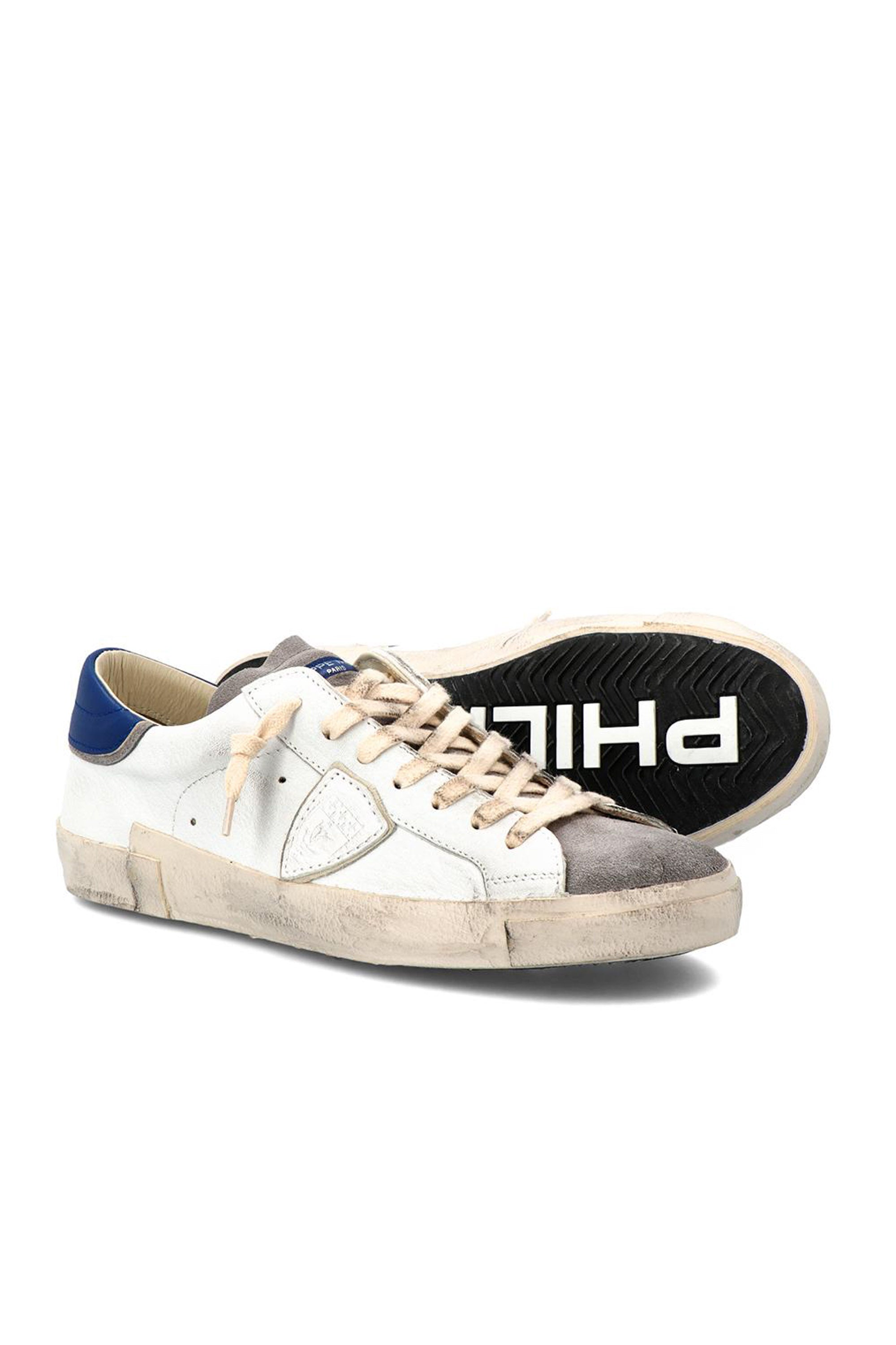 Bi-material prsx low sneaker