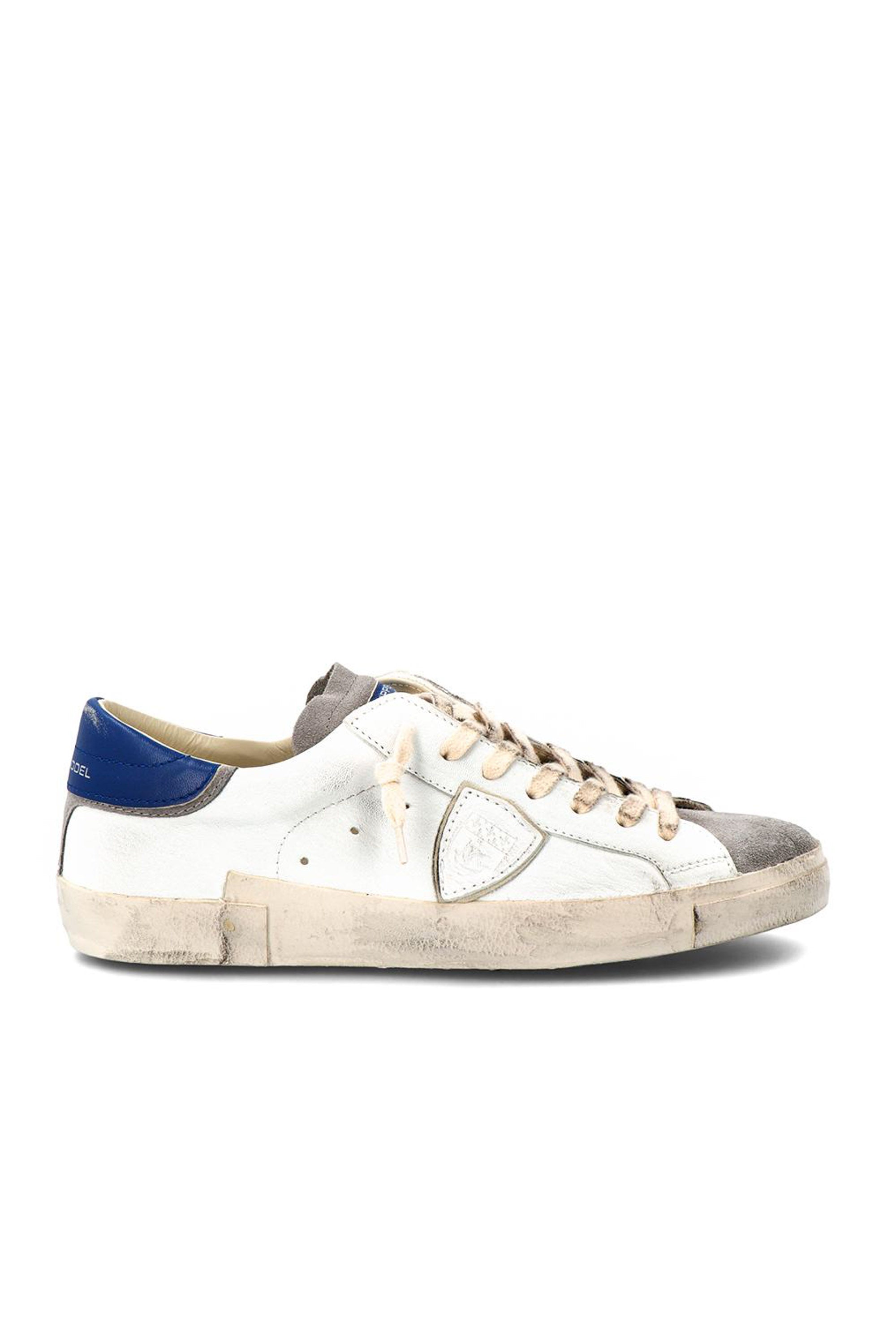 Bi-material prsx low sneaker