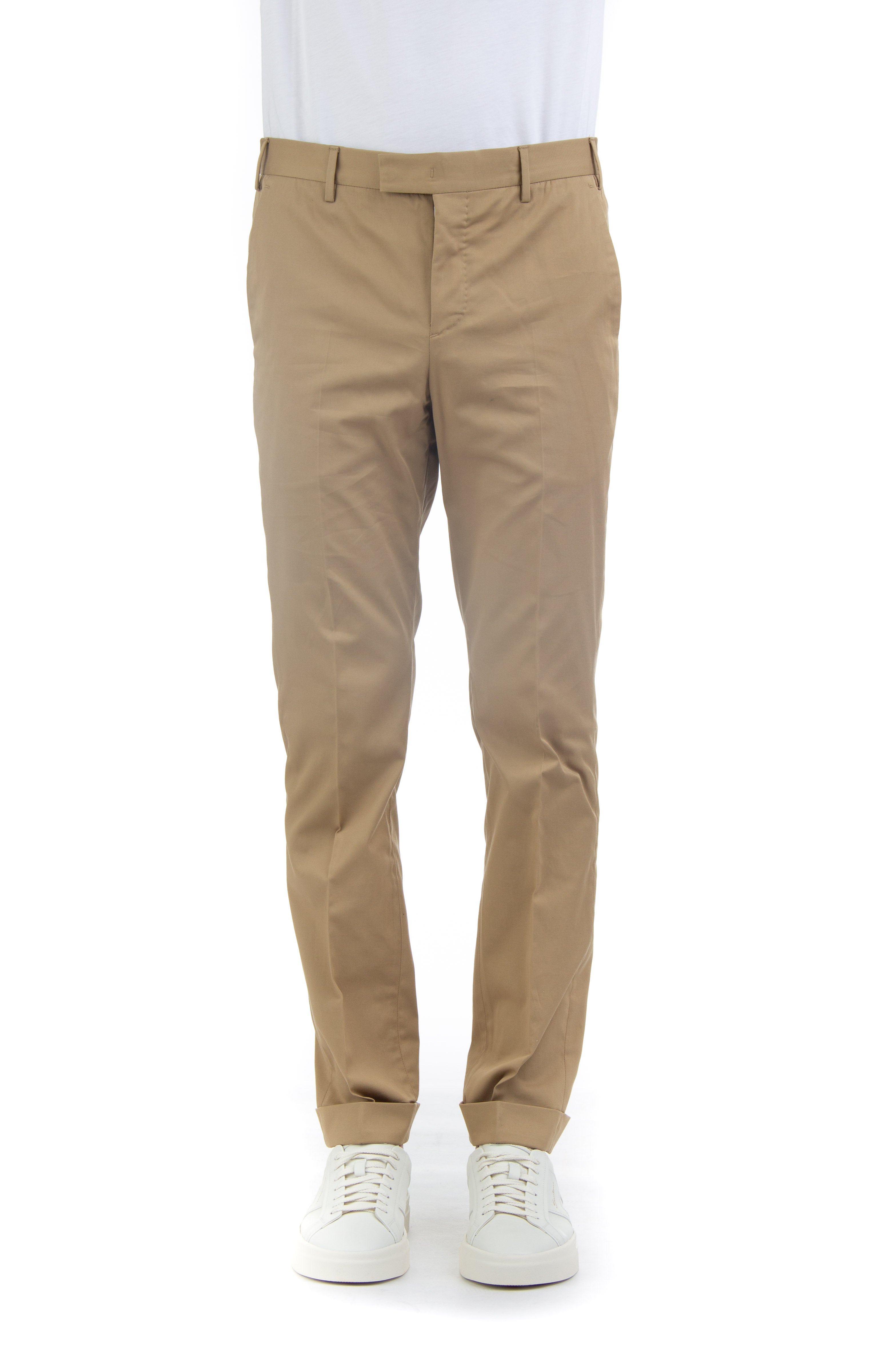 Master fit cotton-silk trousers