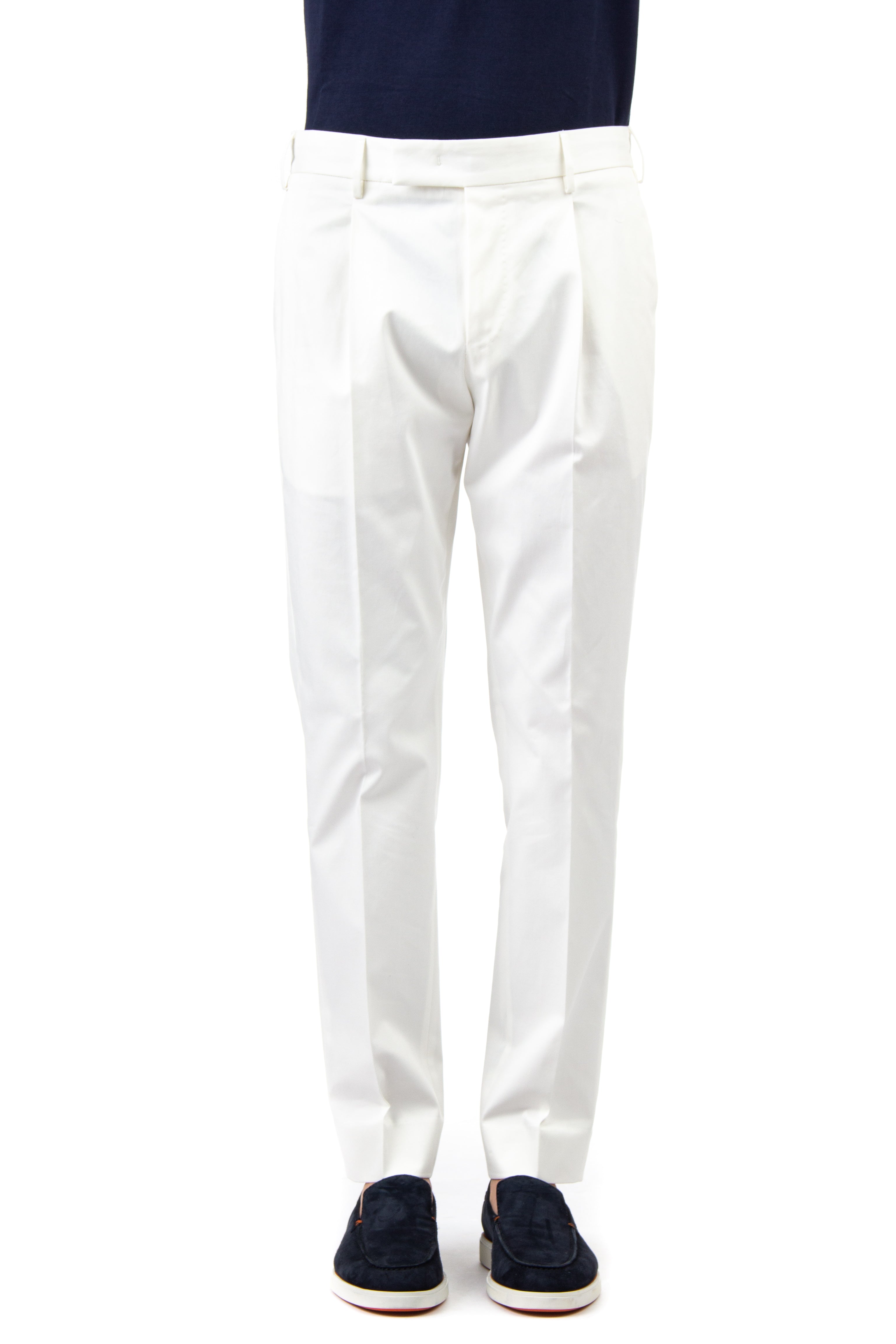 Eleven fit cotton sateen trousers