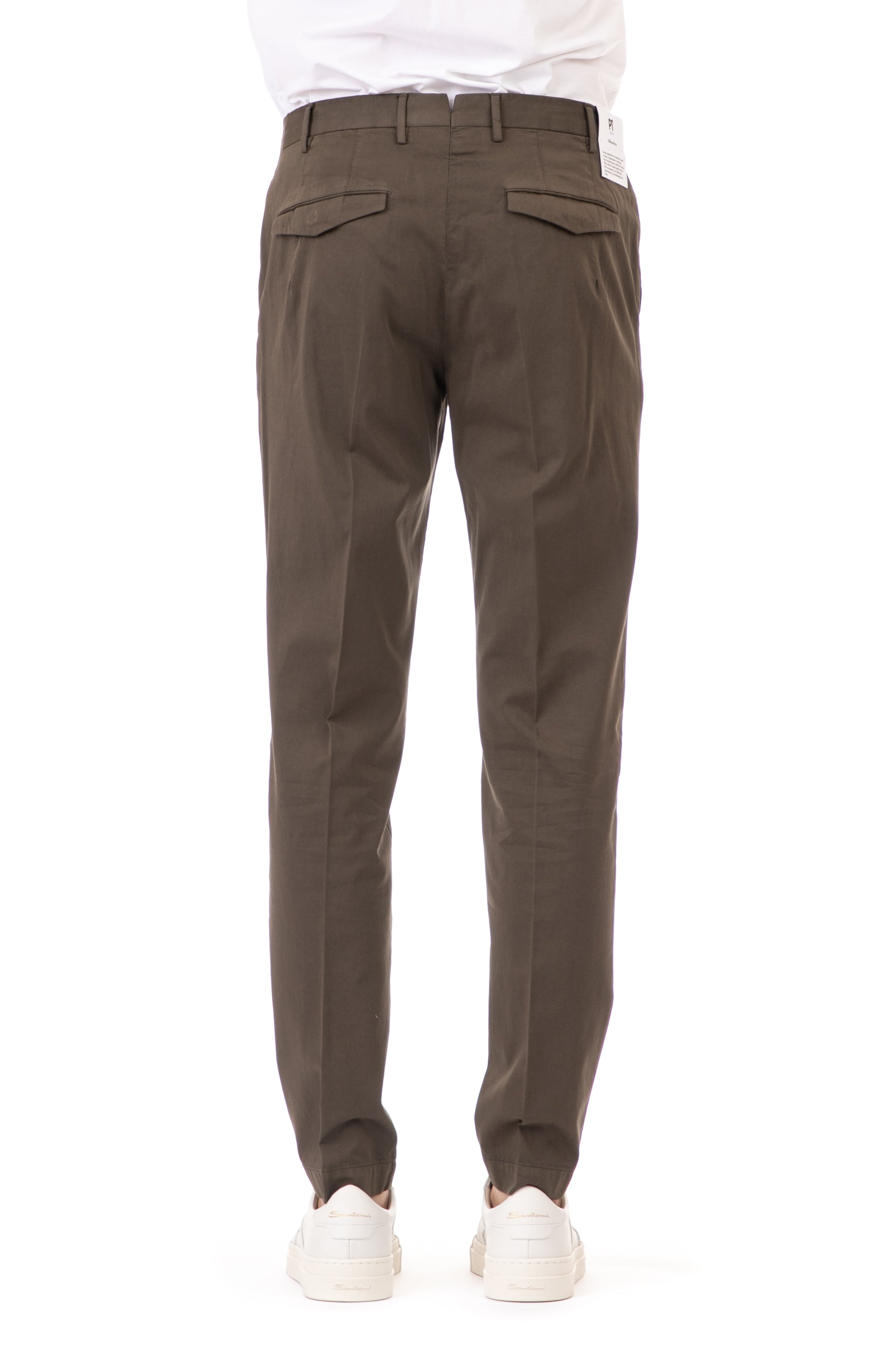 Master fit cotton-silk trousers