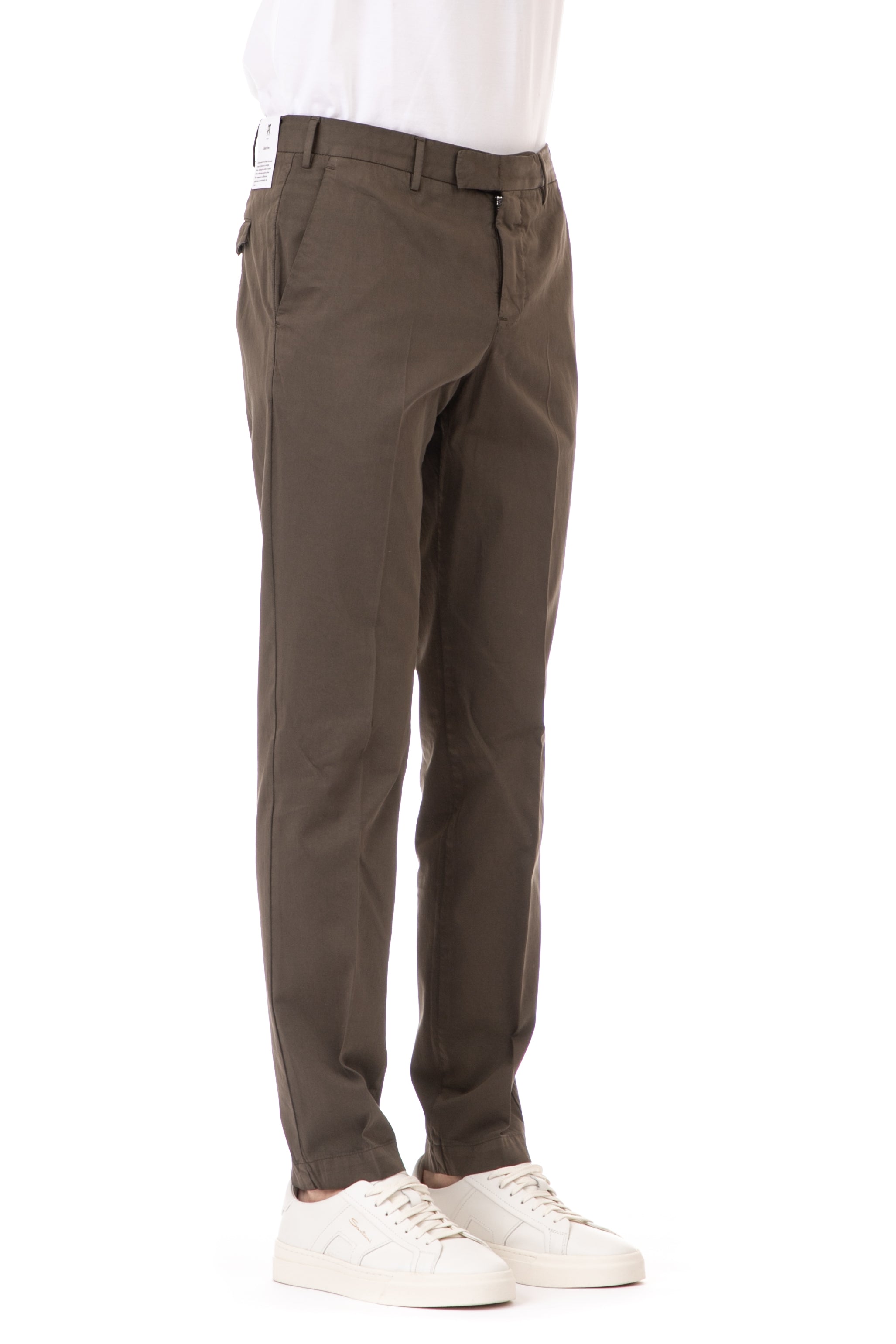 Master fit cotton-silk trousers