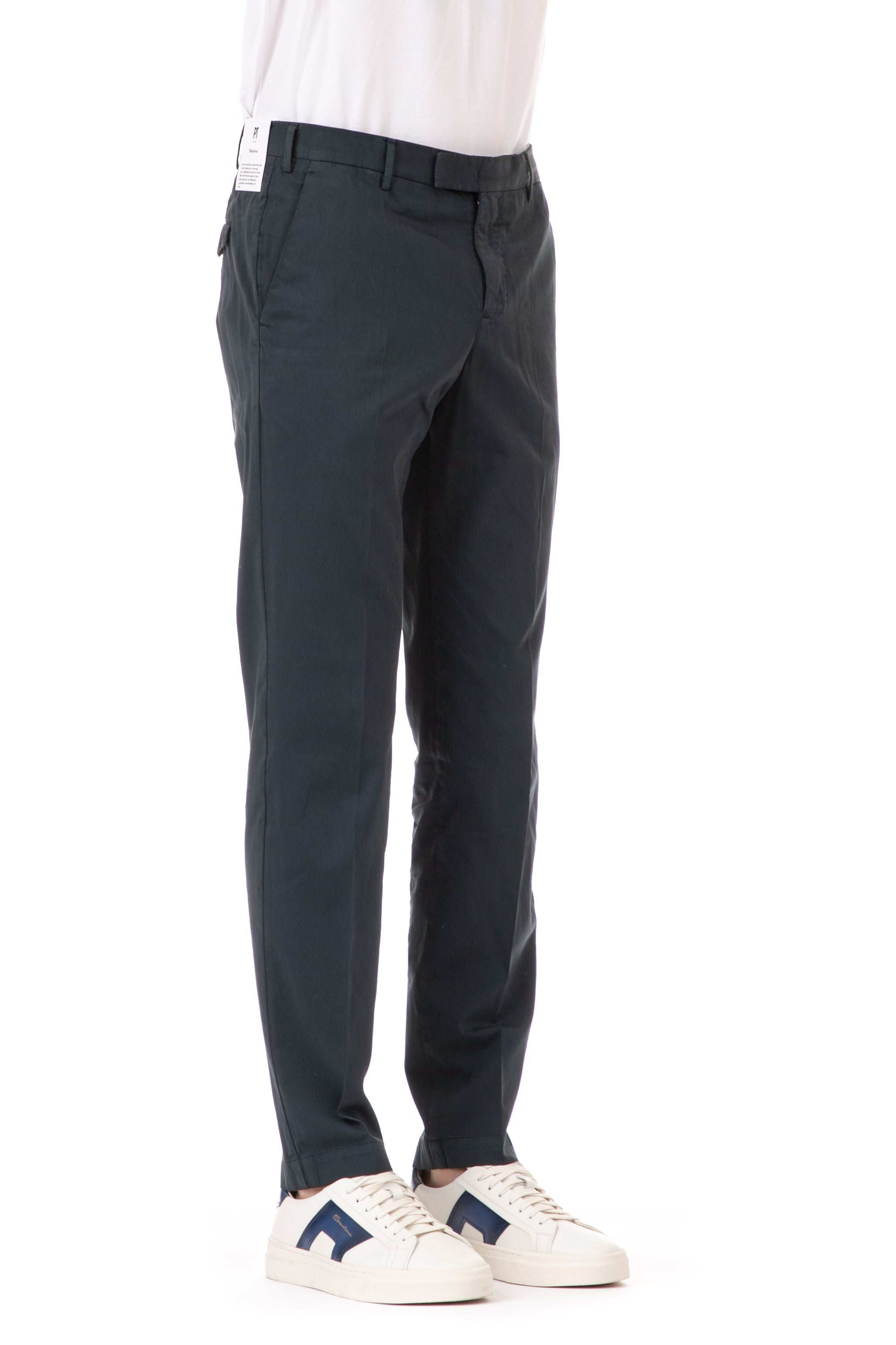 Master fit cotton-silk trousers