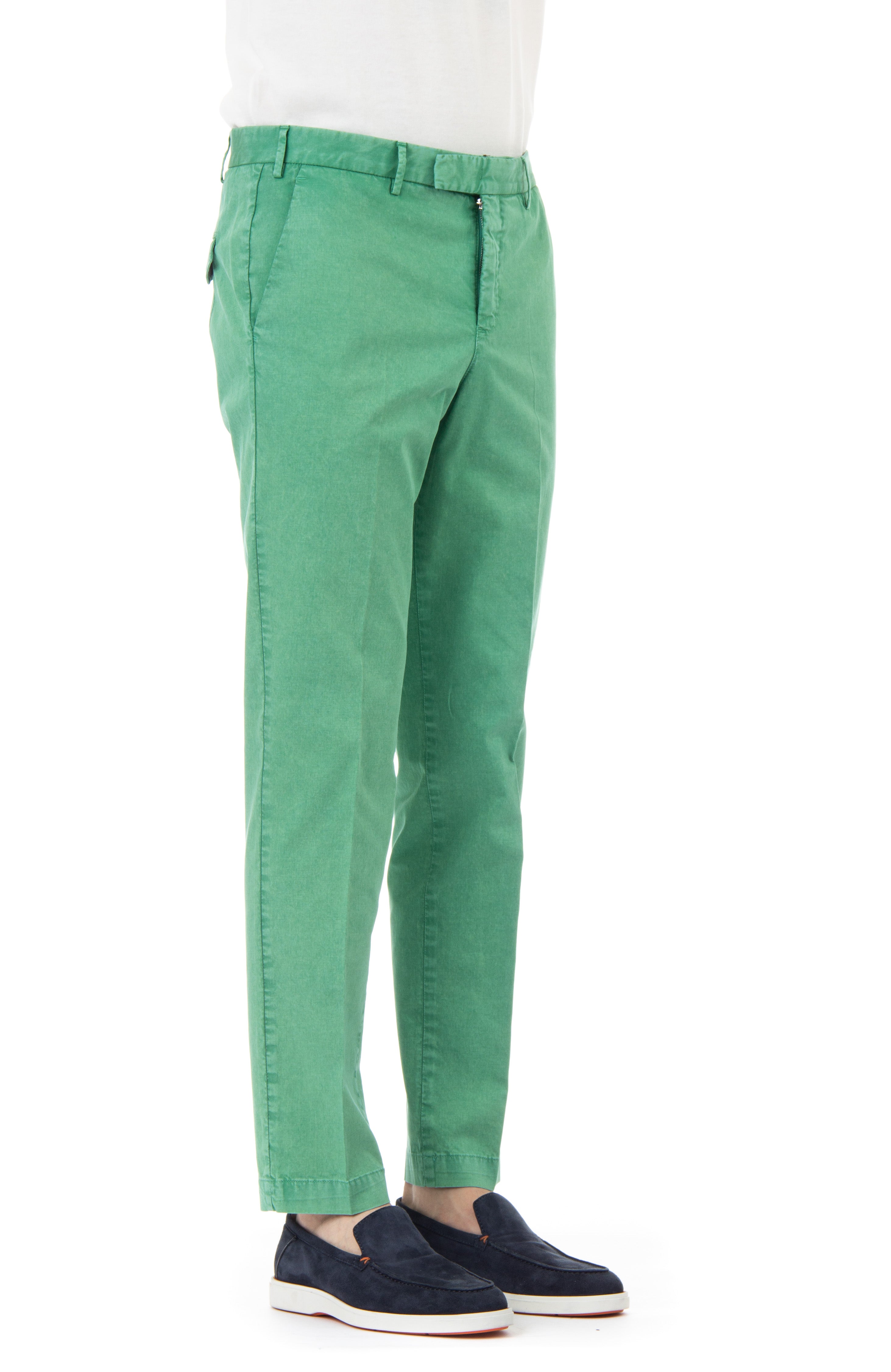 Master fit cotton-linen trousers