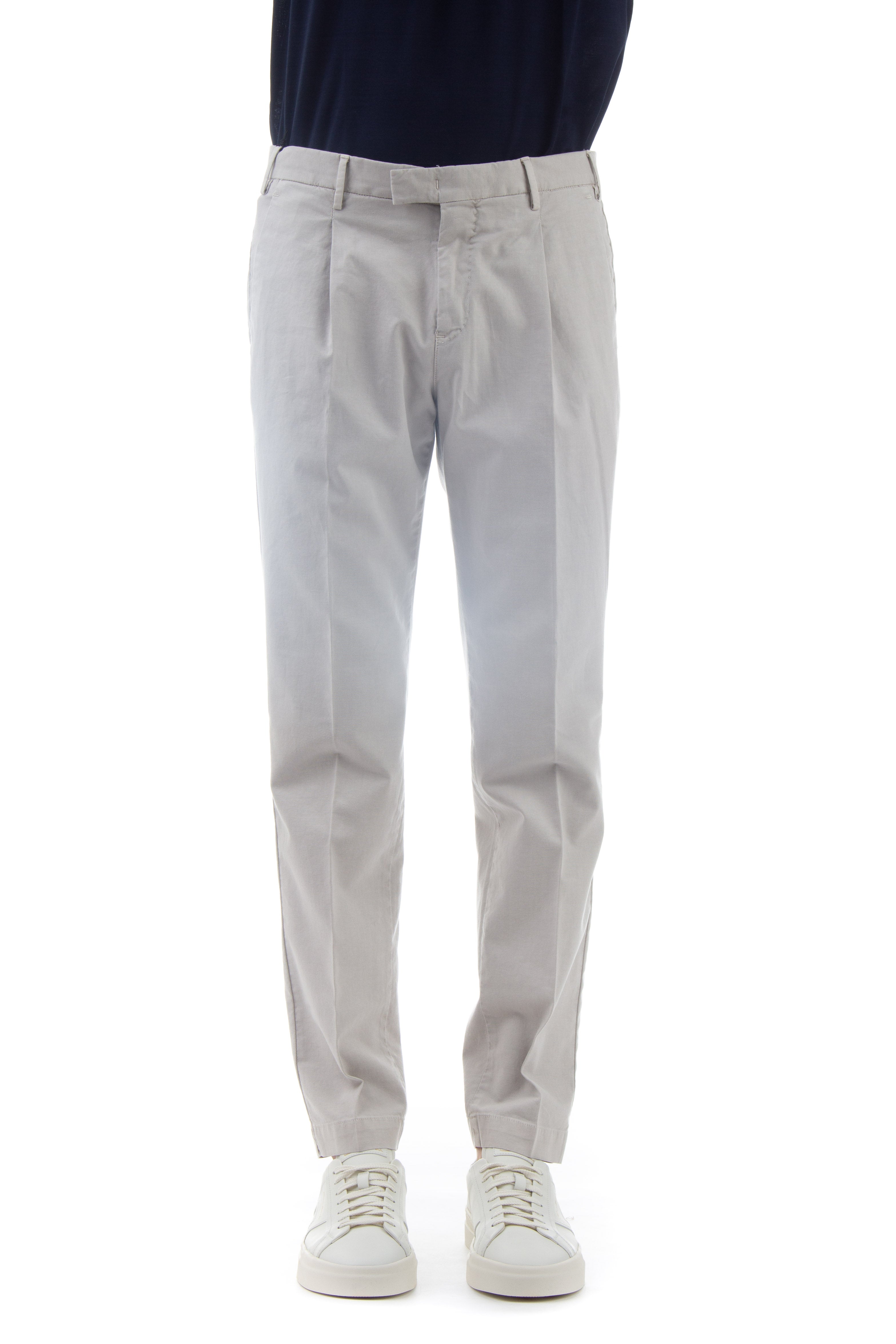 Master fit faded stretch cotton trousers