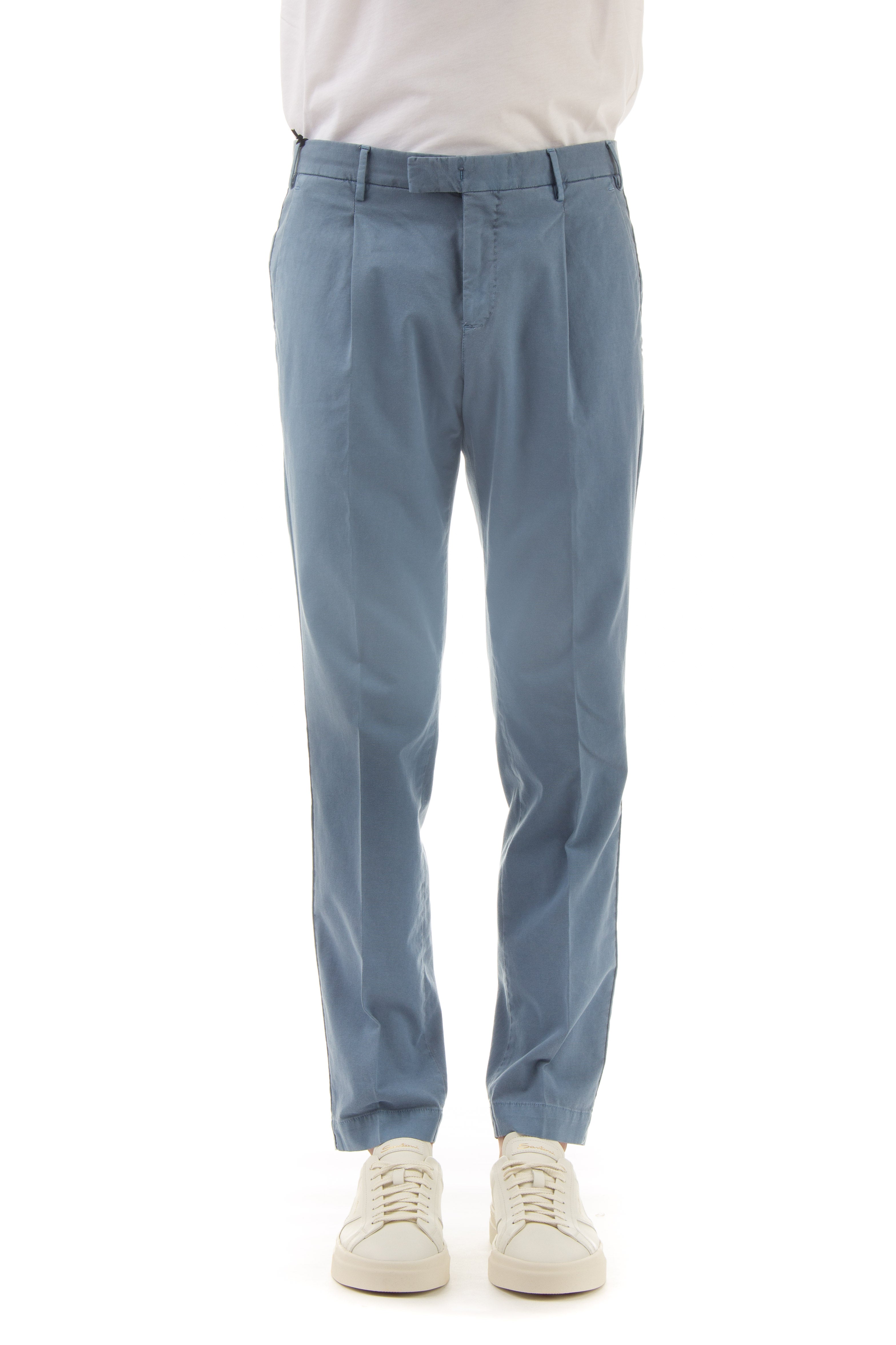 Pantalone in cotone delave' stretch master fit