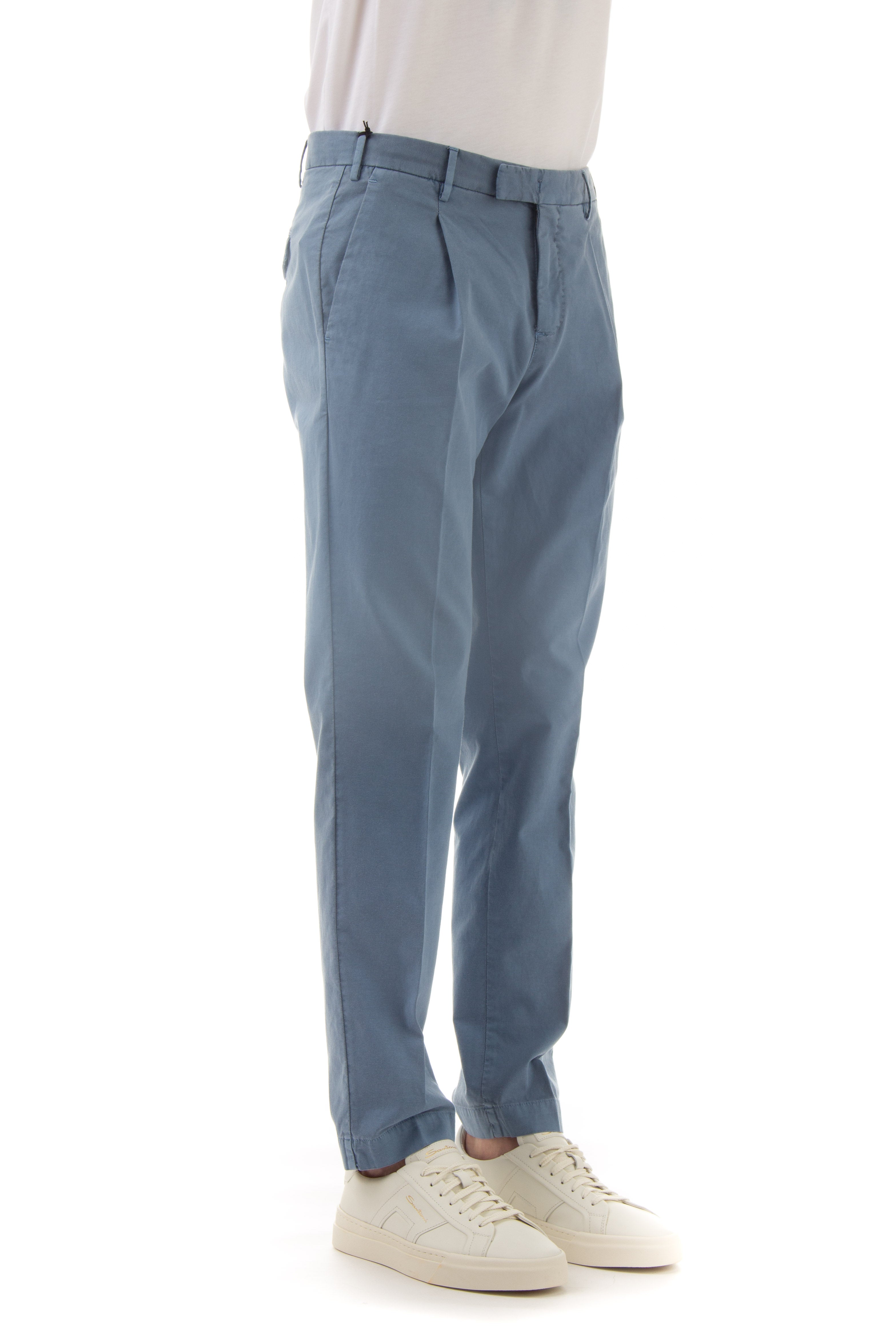 Master fit faded stretch cotton trousers