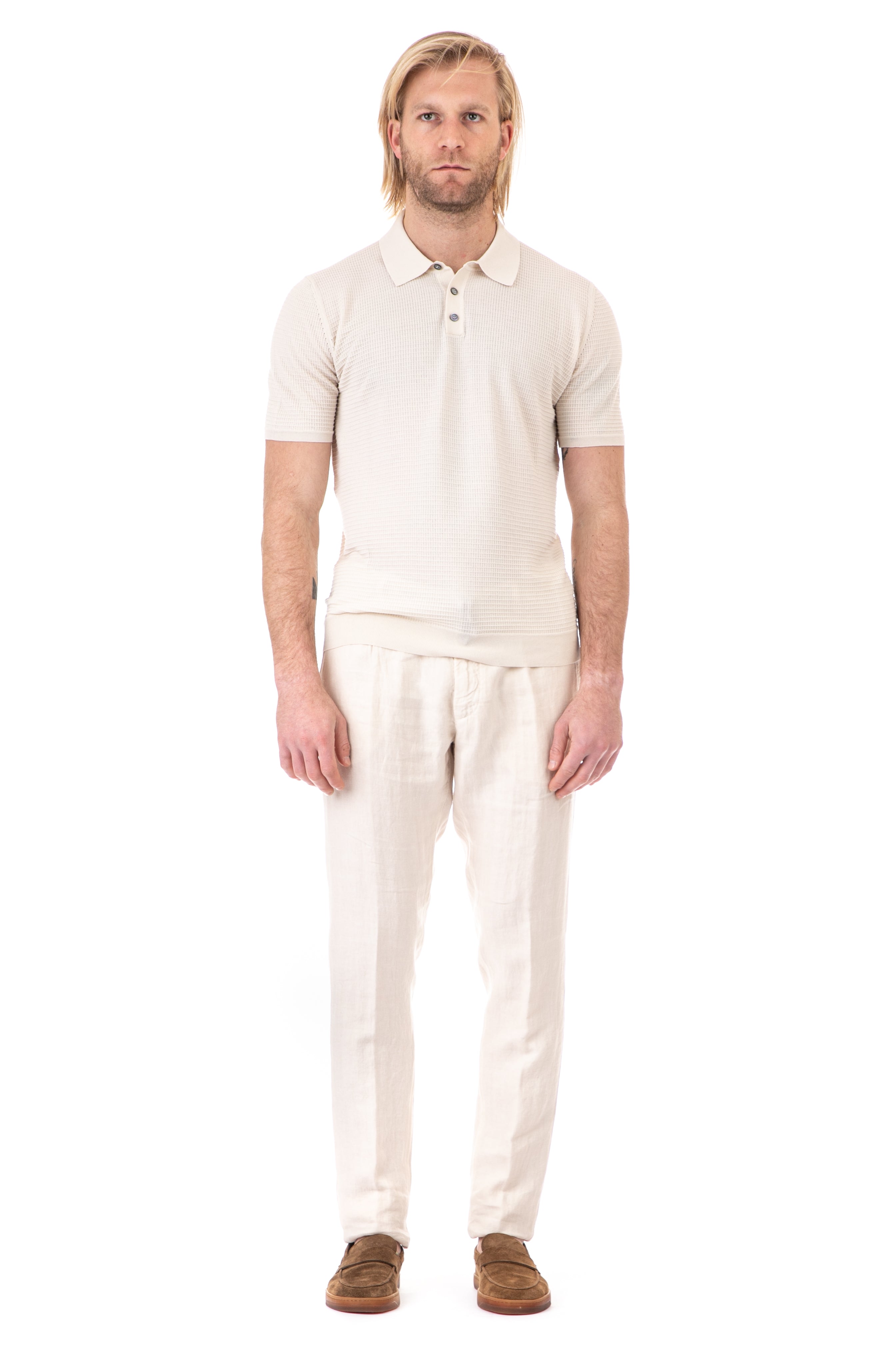 Polo shirt in extrafine cotton