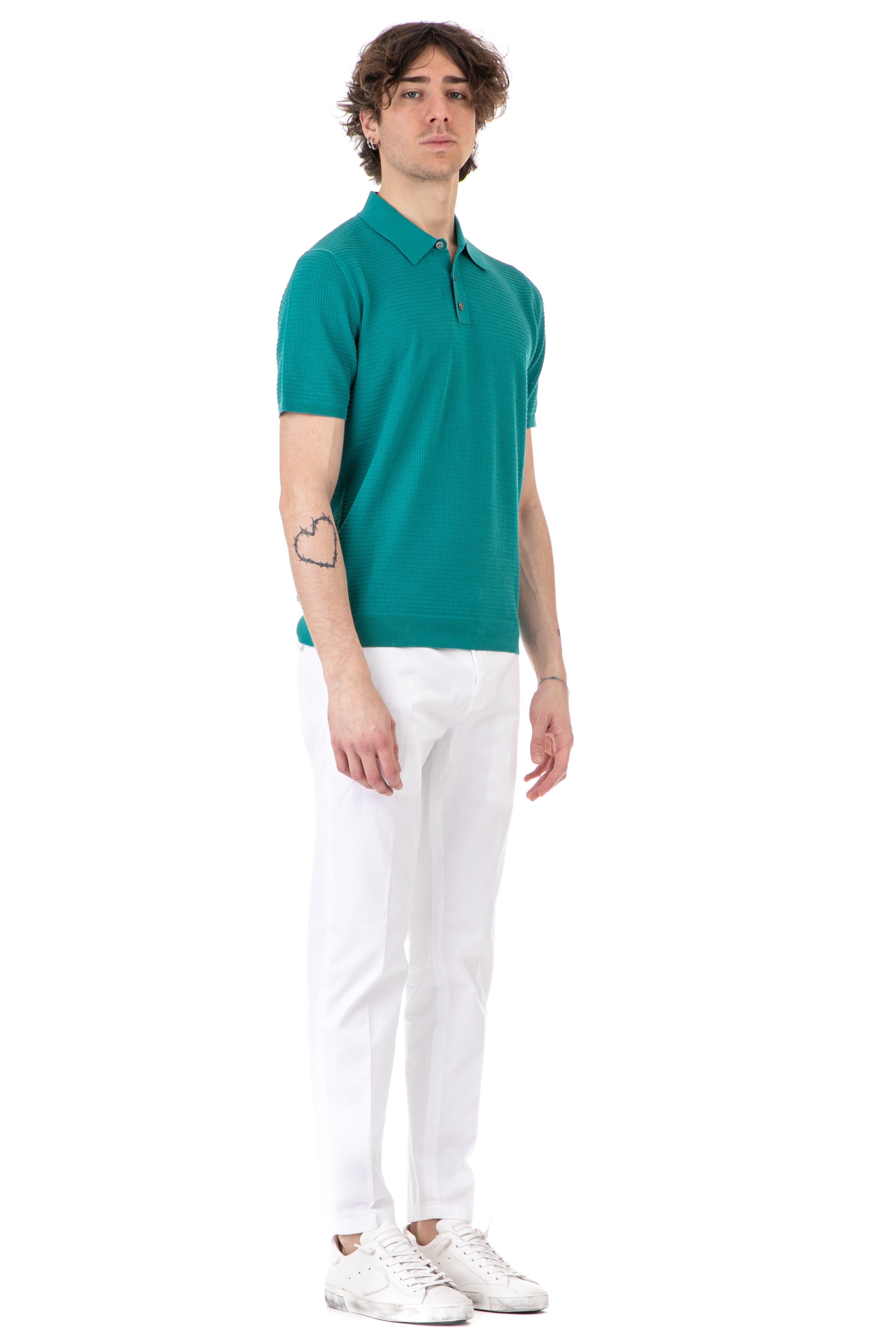 Polo shirt in extrafine cotton