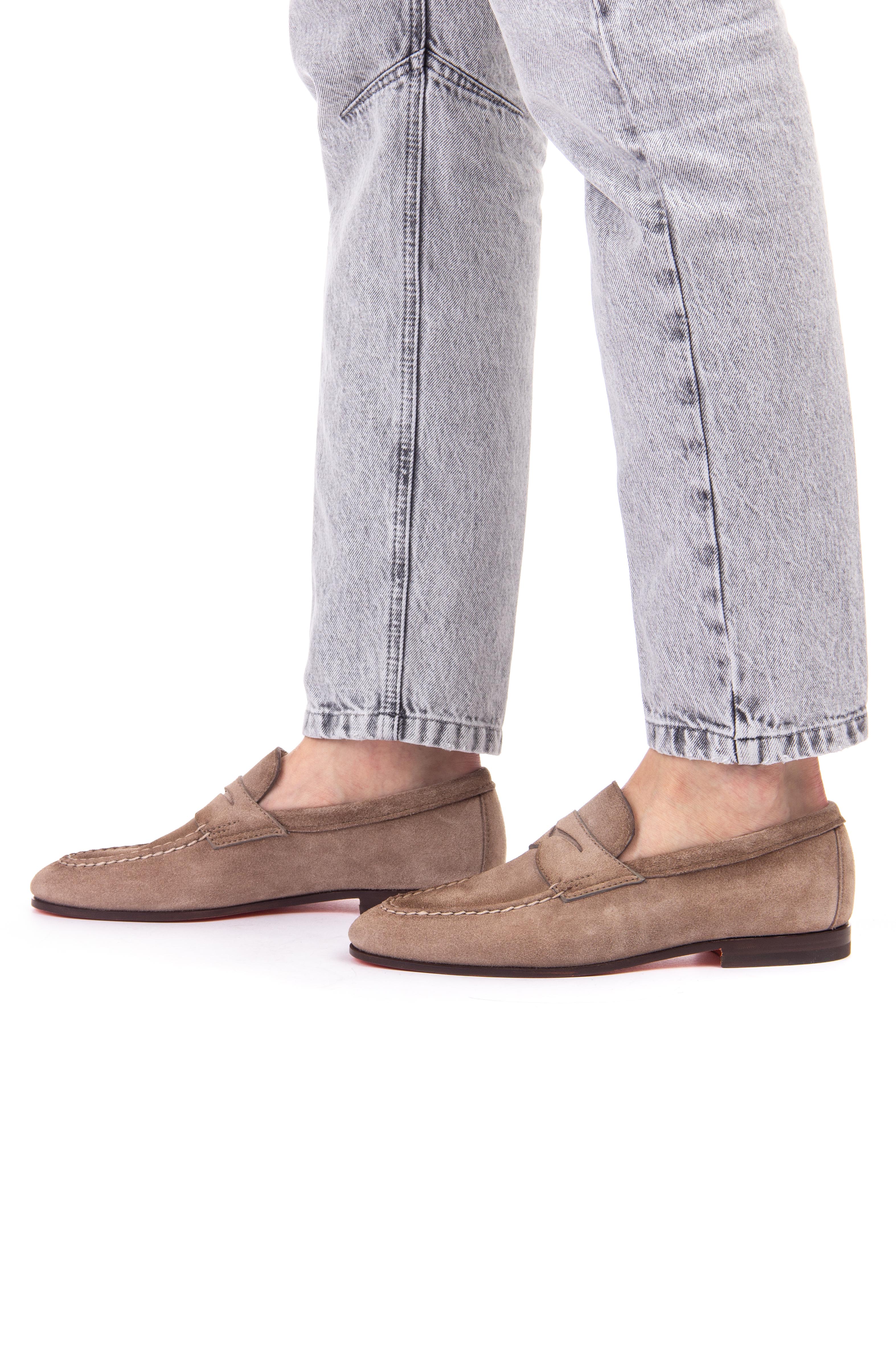 Suede moccasin mod. carlos