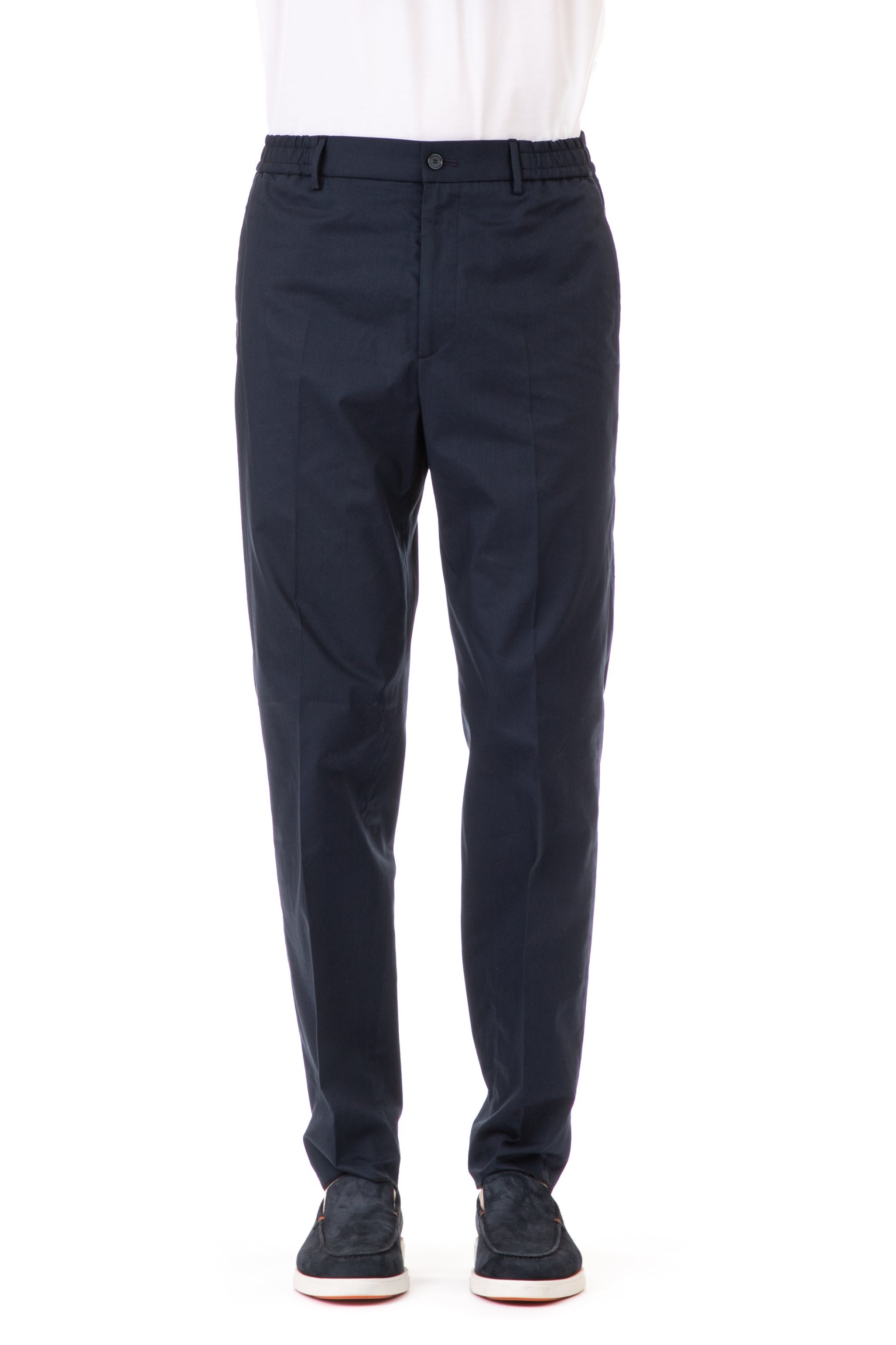 Pantalone in cotone con elastico in vita mod. garcon