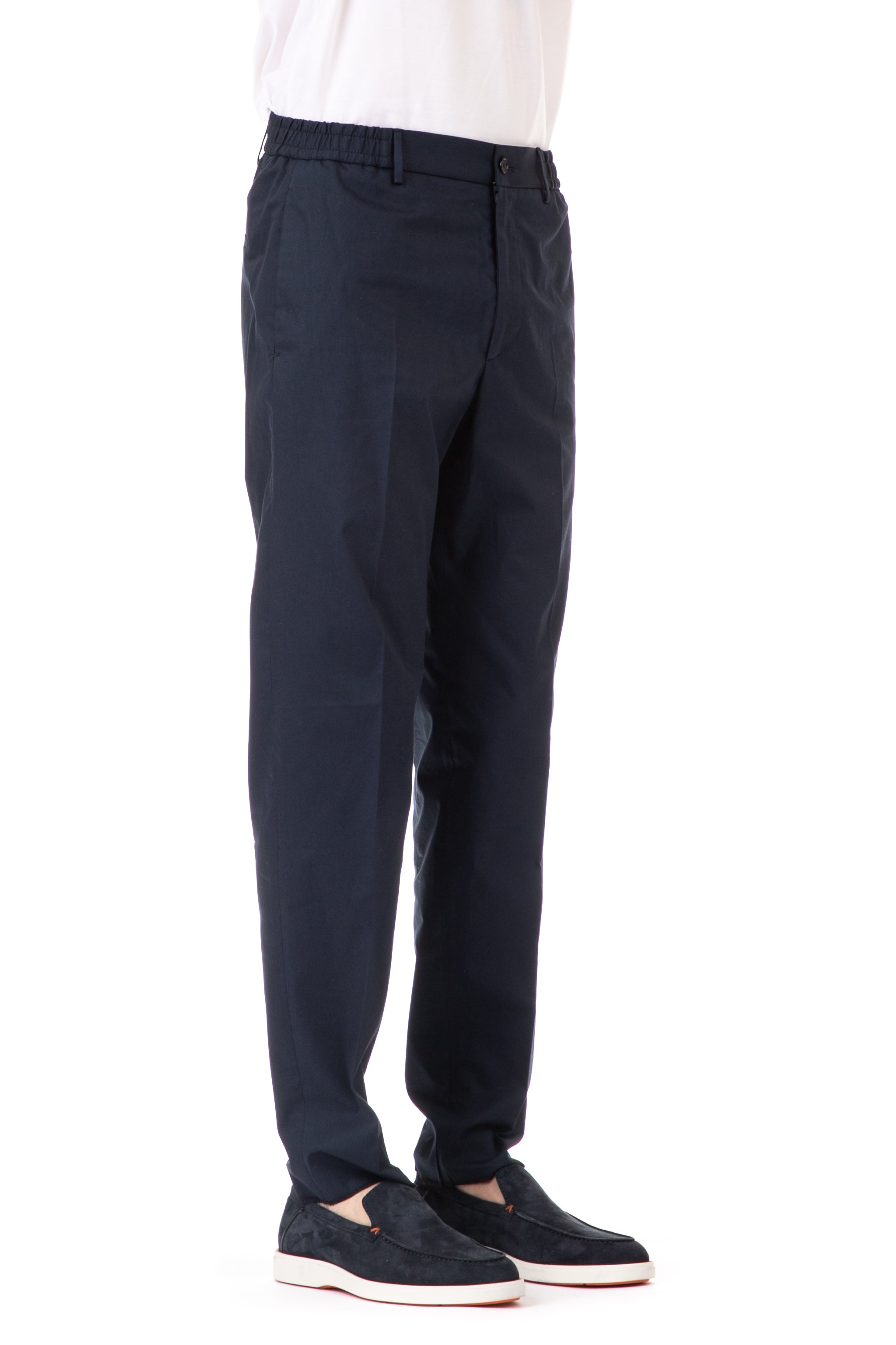 Pantalone in cotone con elastico in vita mod. garcon