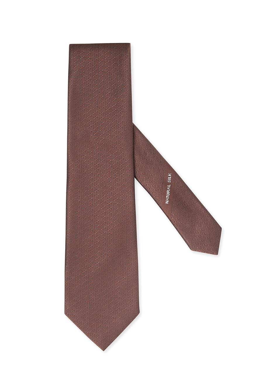 Z logo tie in pure silk