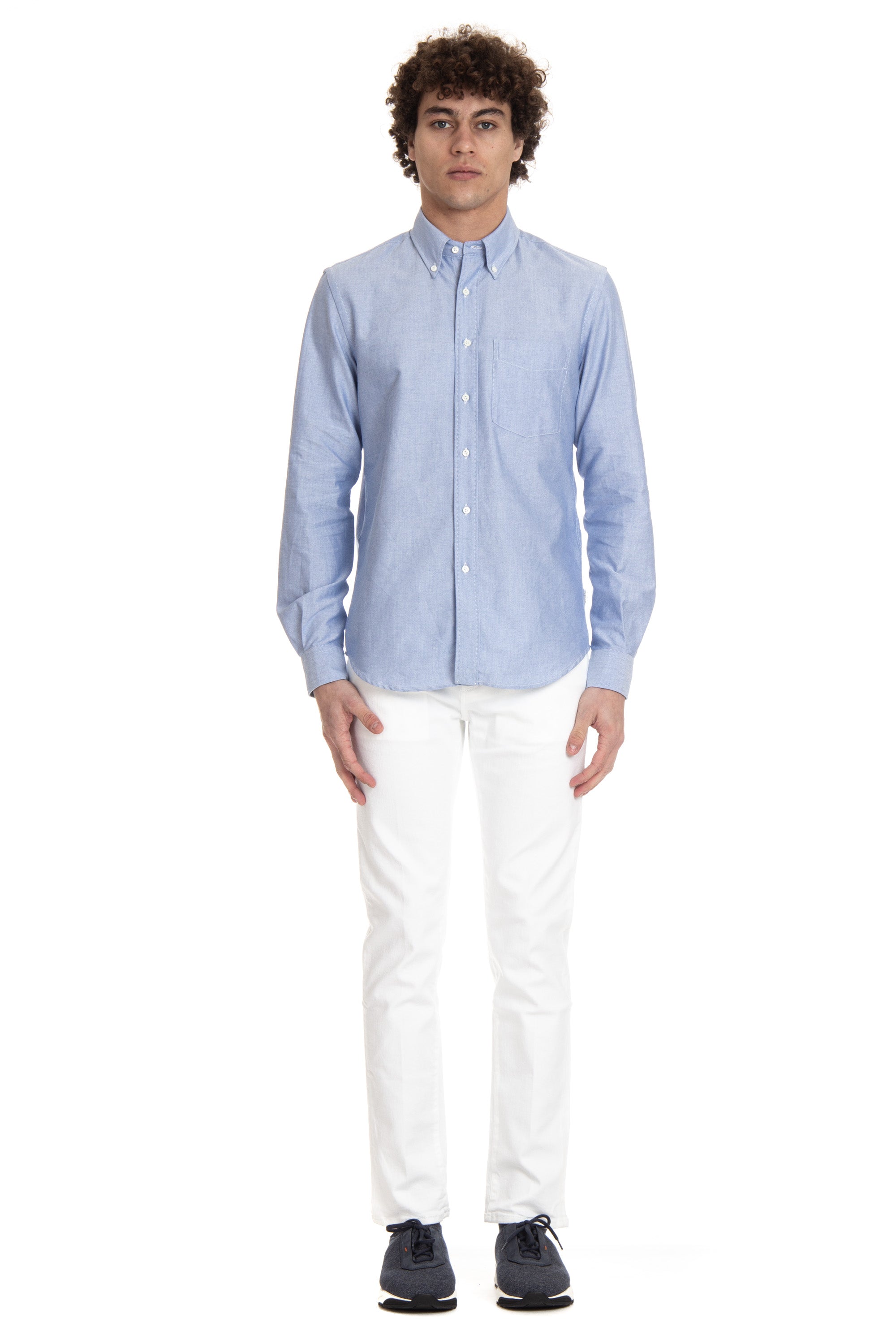 Camicia in oxford di cotone button down