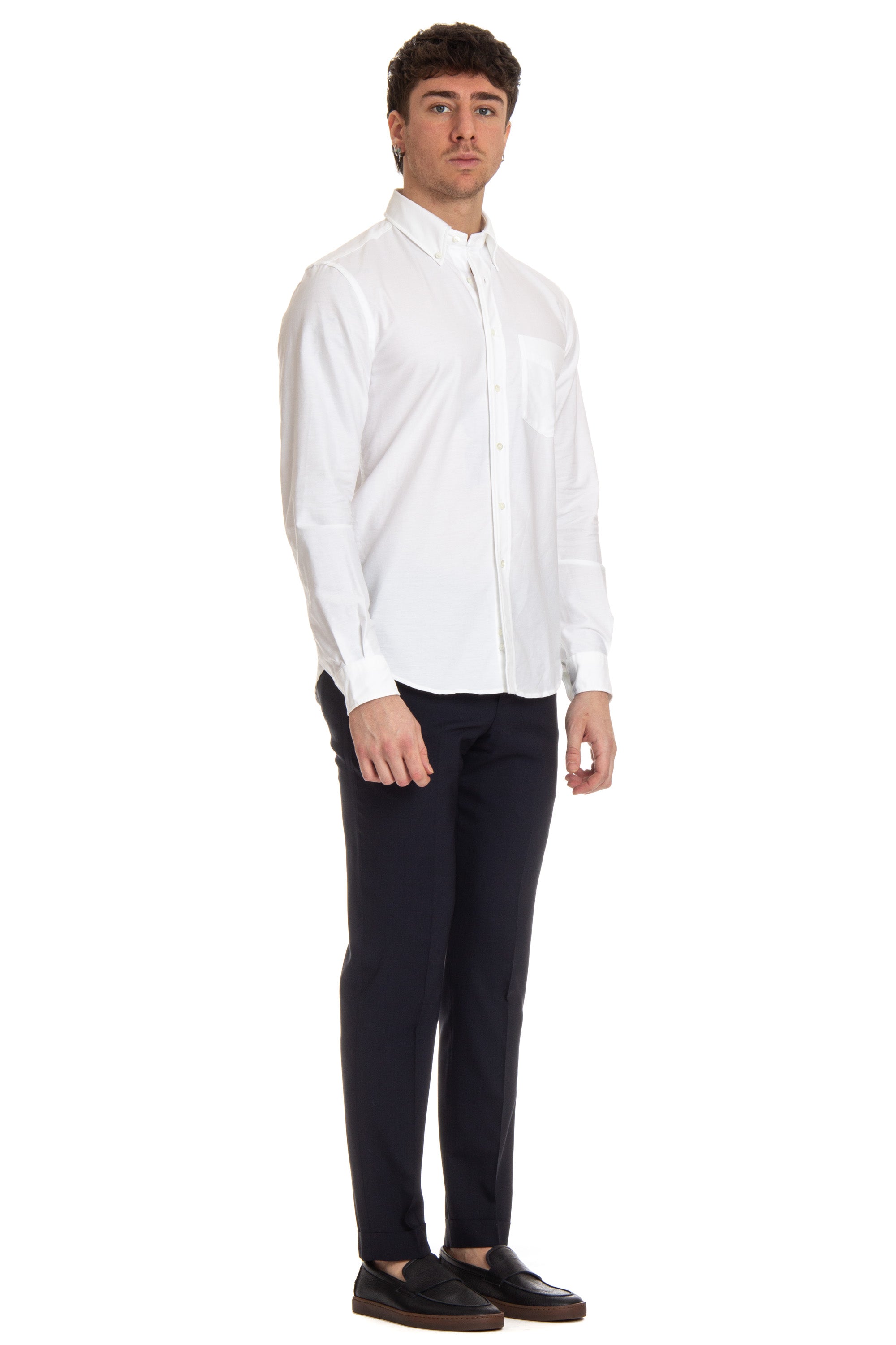 Button-down cotton oxford shirt