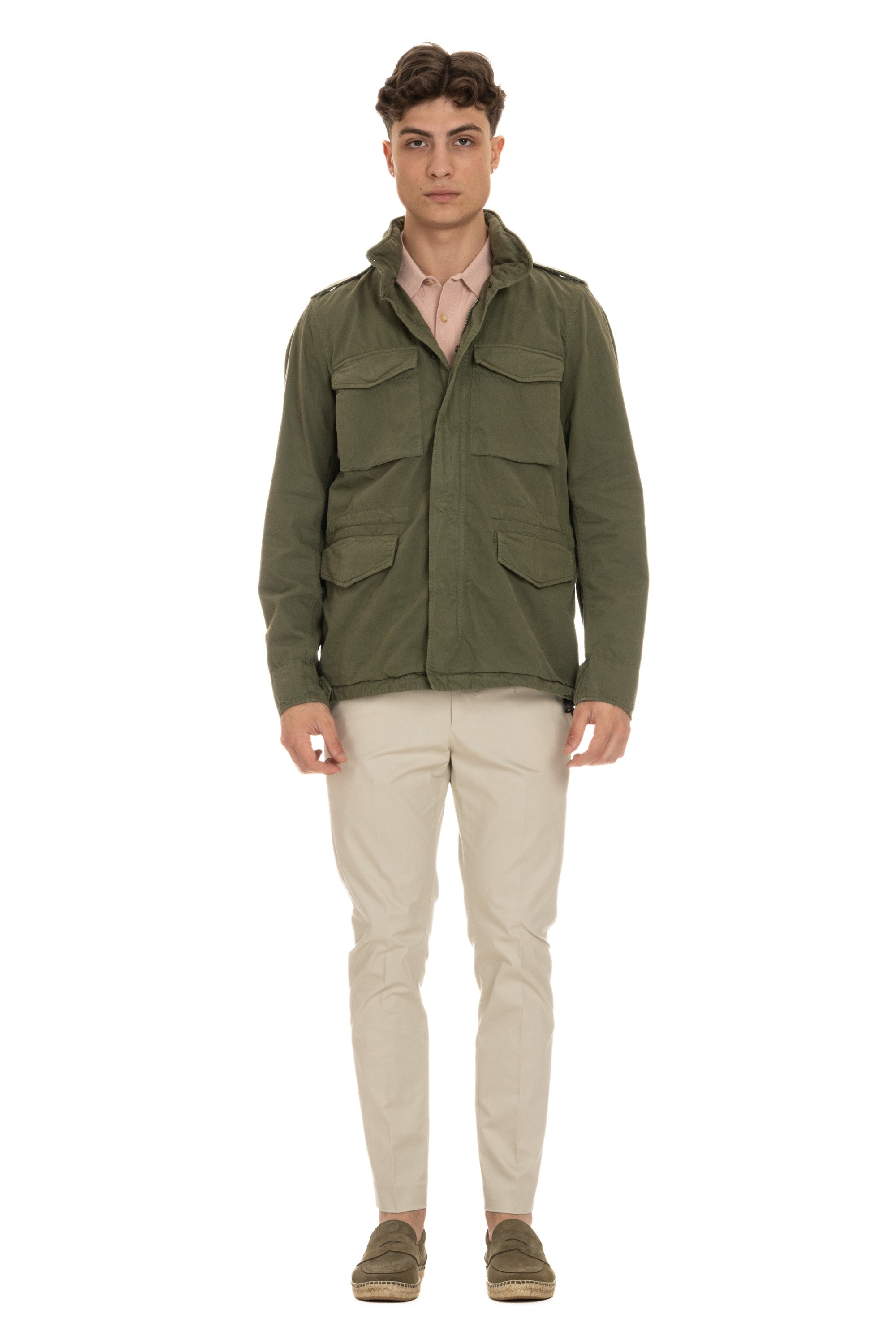 Field jacket in cotone