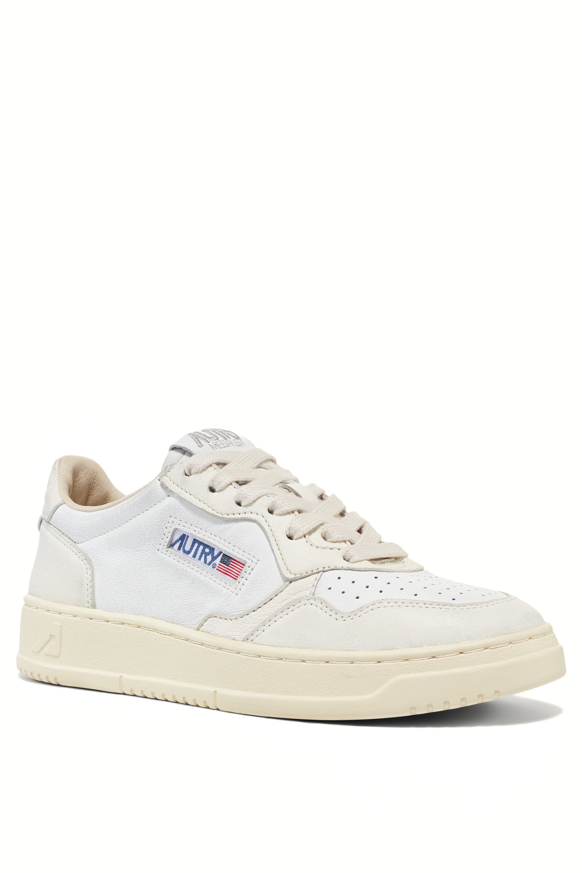 Medalist bicolor soft women's sneaker in goatskin