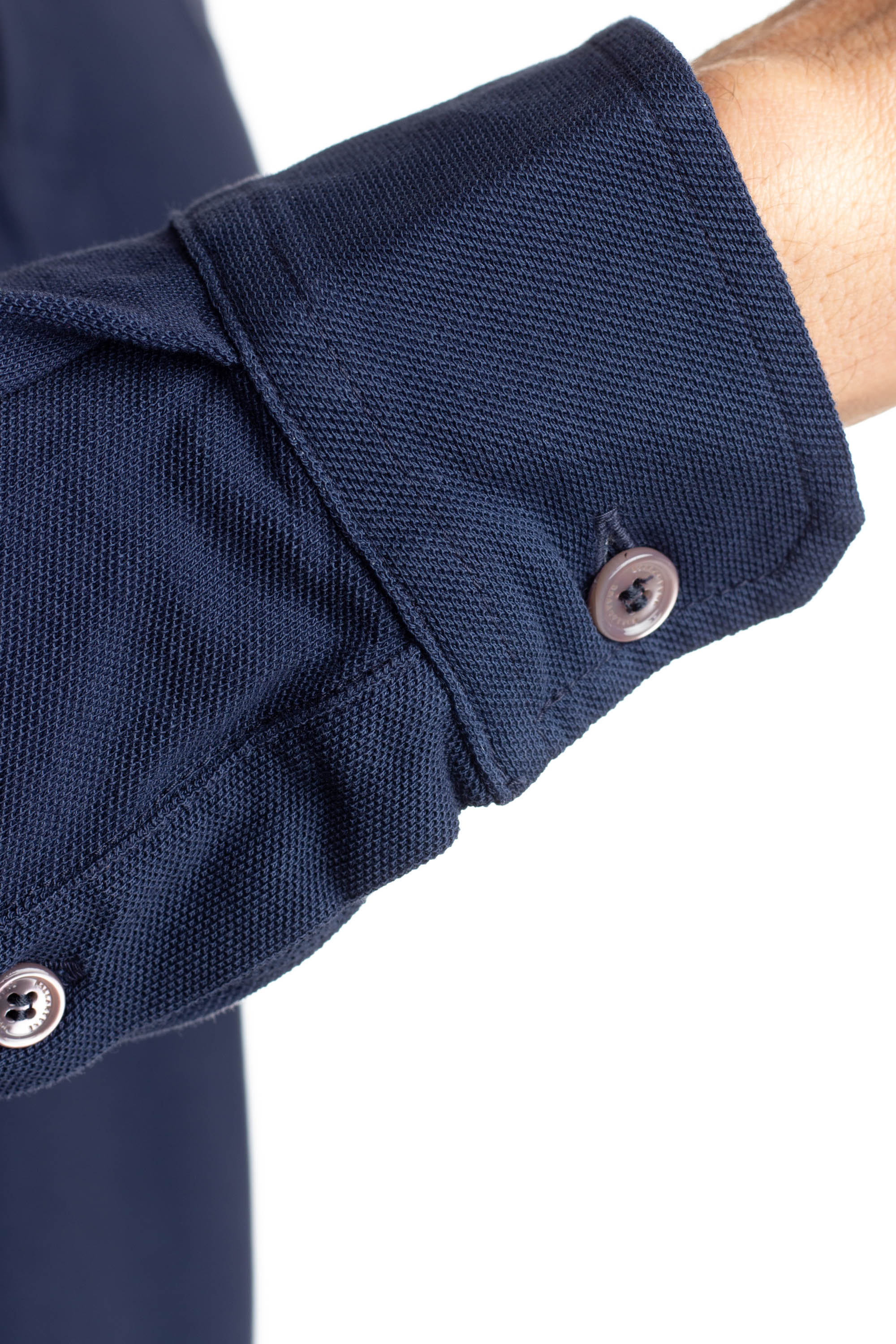 Ballantyne Polo manica lunga in piquet di cotone BMW210 UCTJ4 13635 