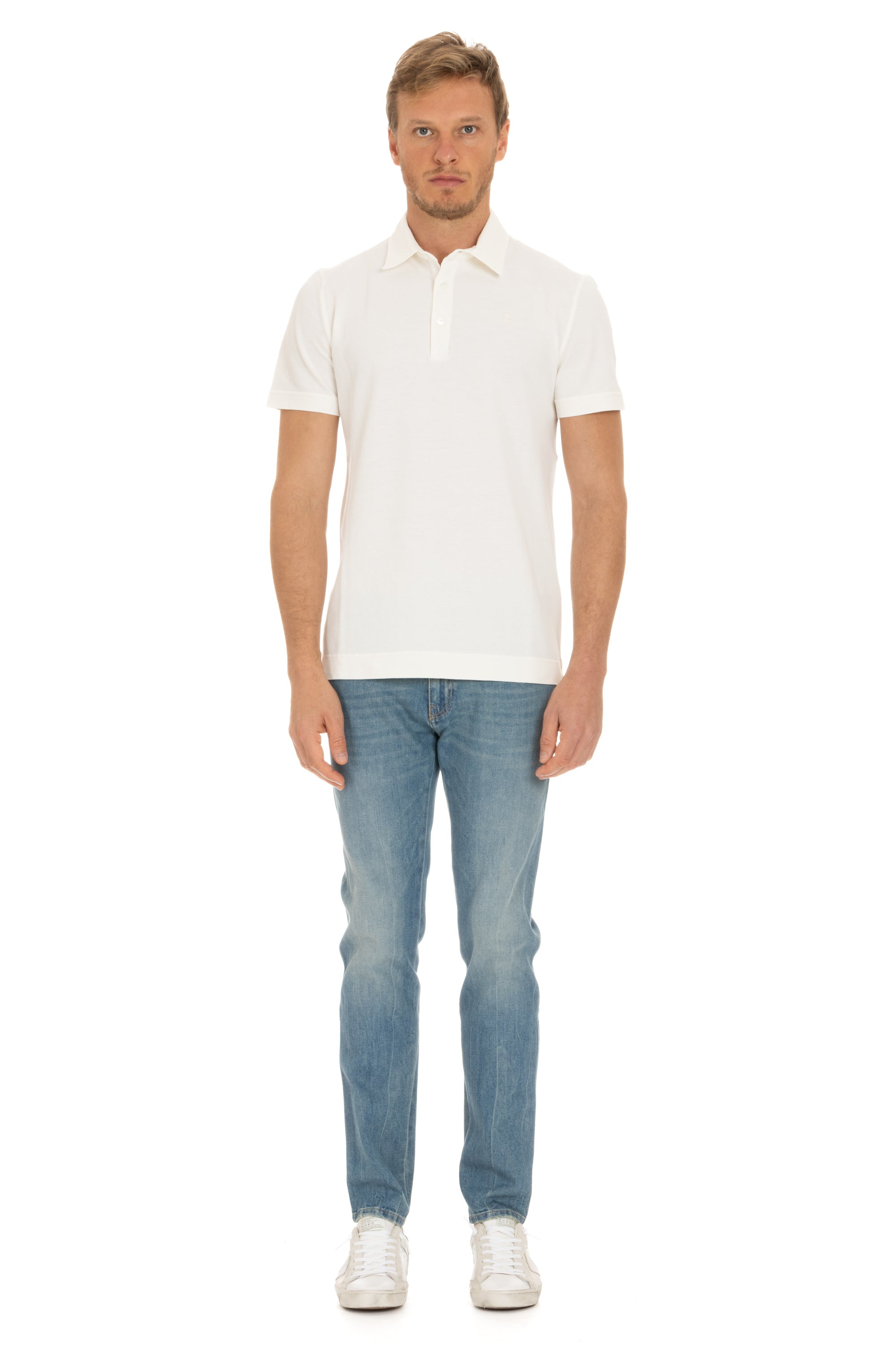 Cotton pique polo shirt