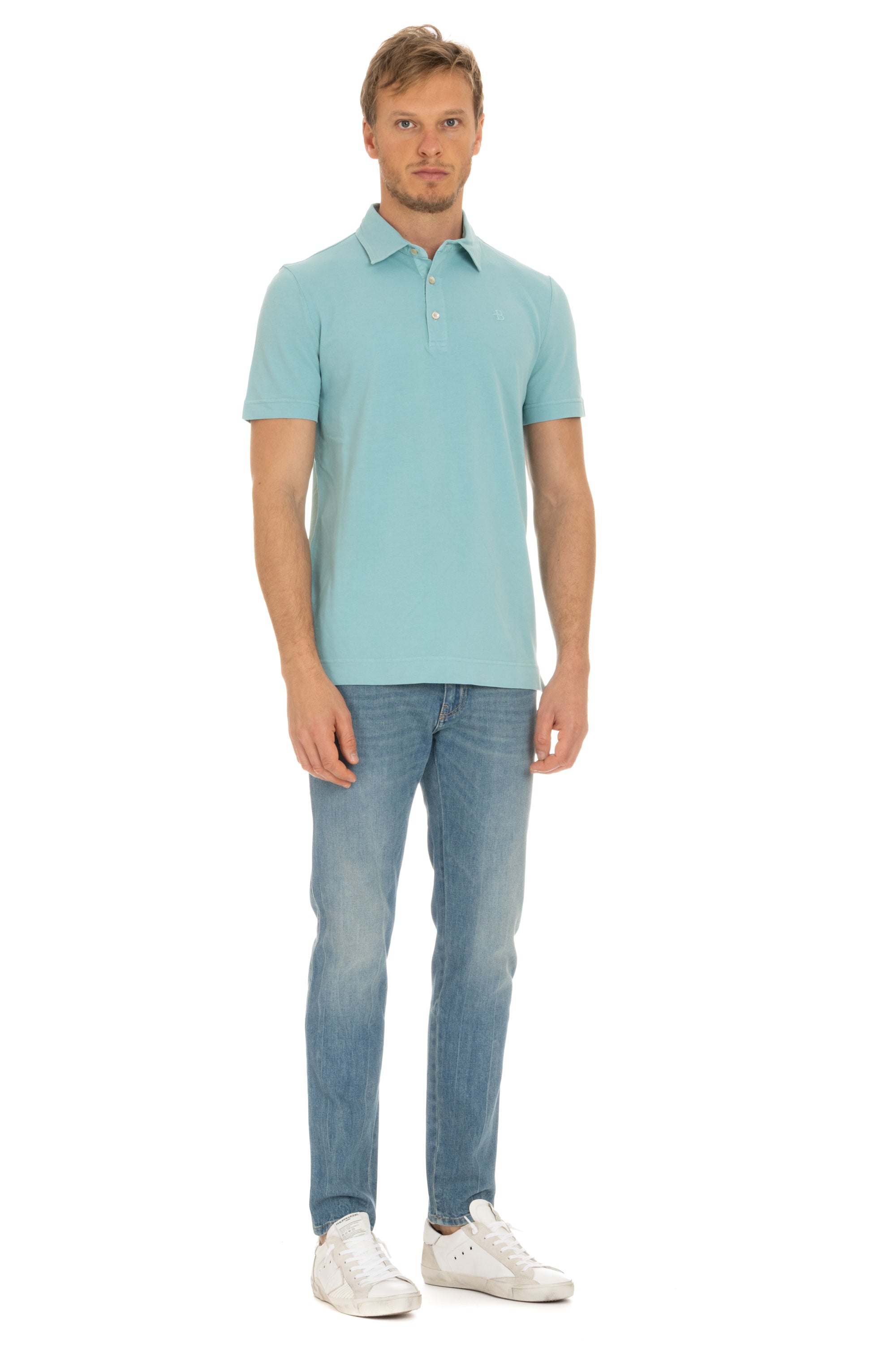 Cotton pique polo shirt