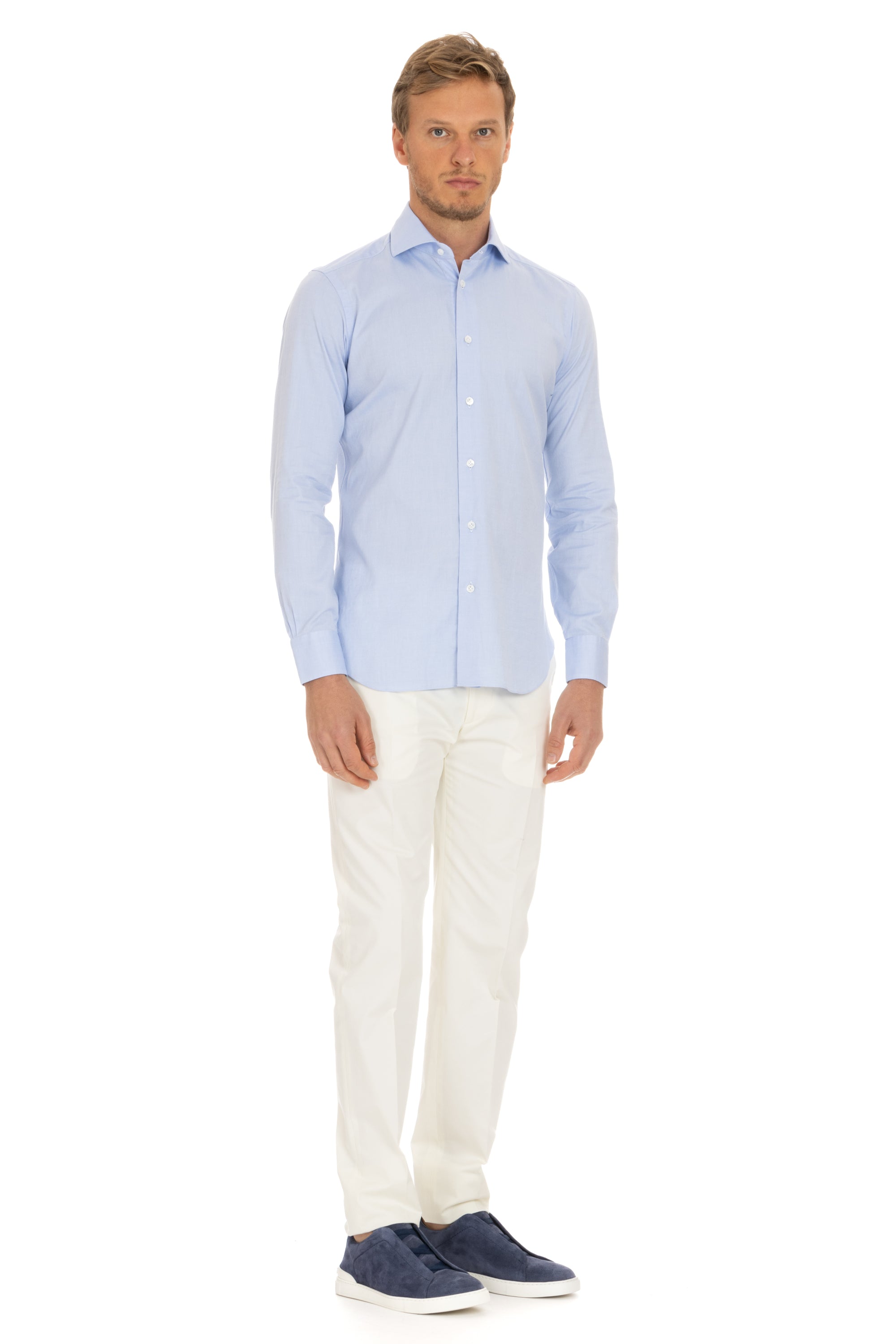 Culto label tailored cotton oxford shirt